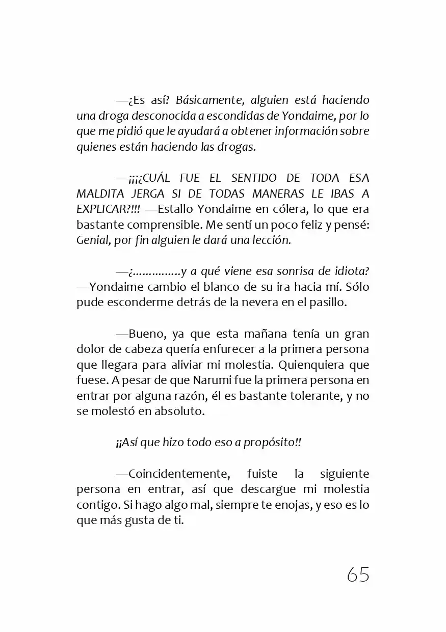 Kamisama No Memochou (Novela) - Capítulo 1 - Página 64 - LectorTMOo