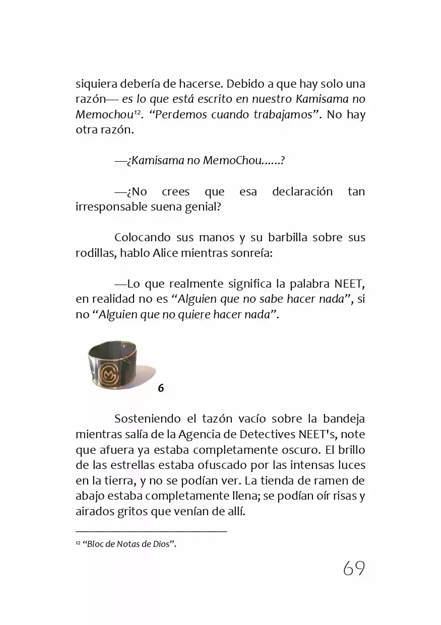 Kamisama No Memochou (Novela) - Capítulo 1 - Página 68 - LectorTMOo