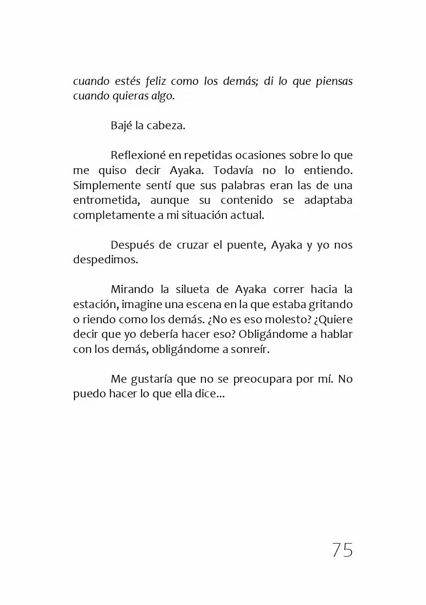 Kamisama No Memochou (Novela) - Capítulo 1 - Página 74 - LectorTMOo
