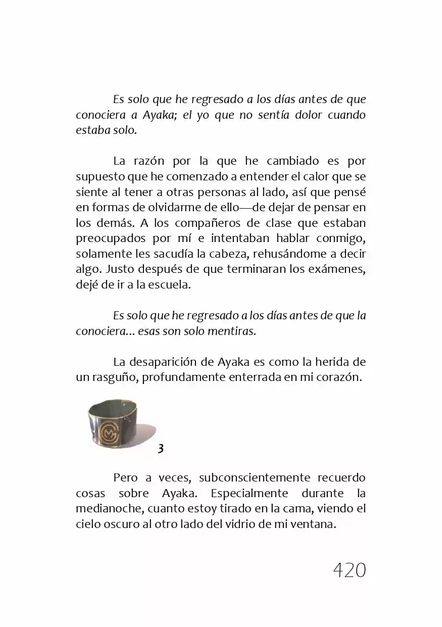 Kamisama No Memochou (Novela) - Capítulo 7 - Página 7 - LectorTMOo