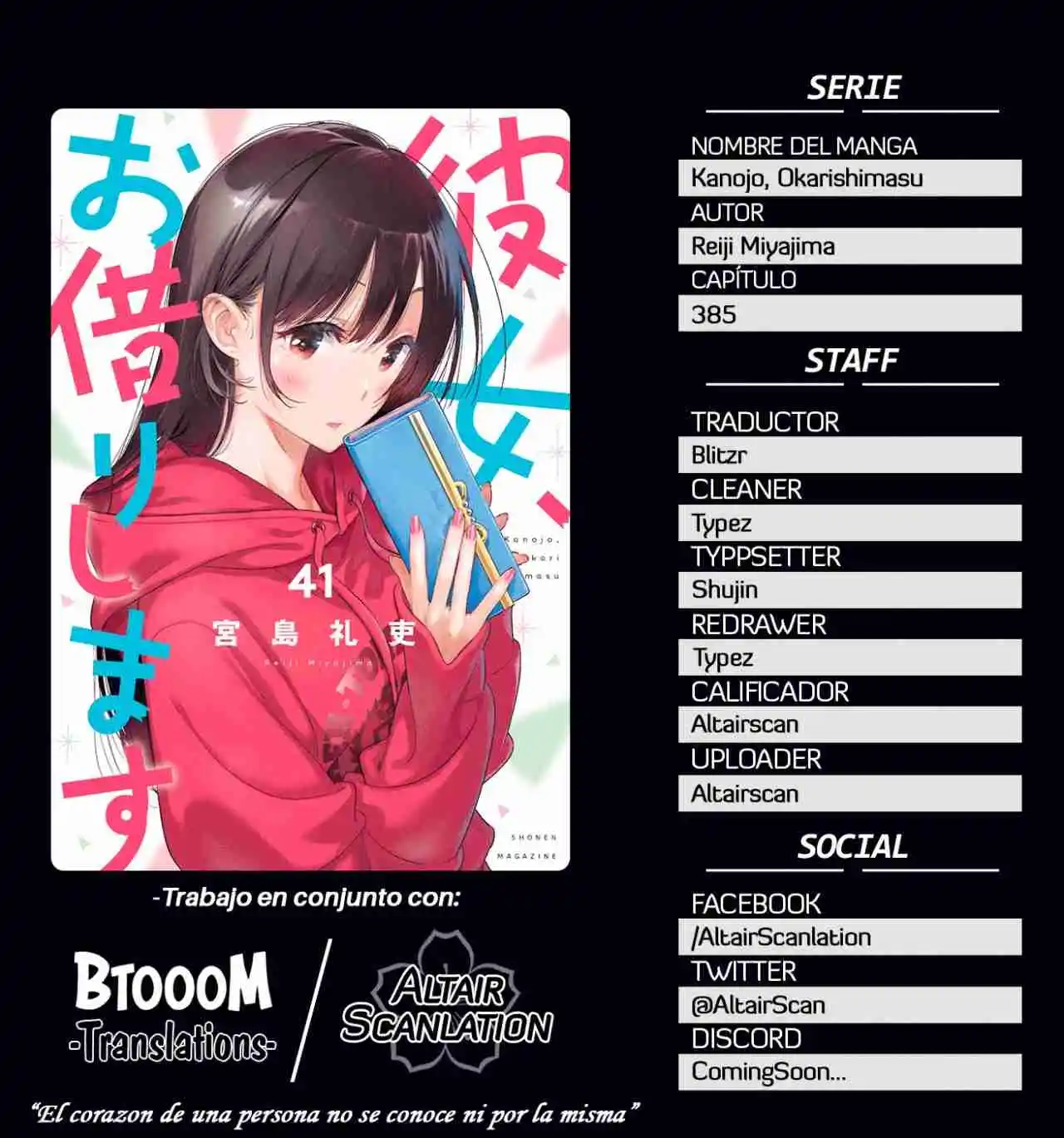Kanojo, Okarishimasu - Capítulo 385.50 - Página 1 - LectorTMOo