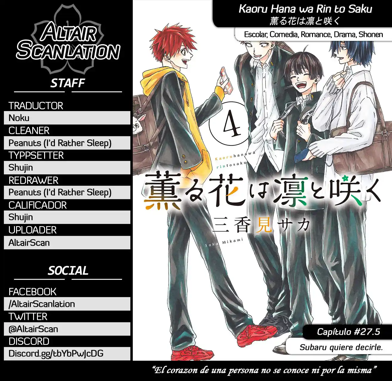 Kaoru Hana Wa Rin To Saku - Capítulo 27.50 - Página 1 - LectorTMOo