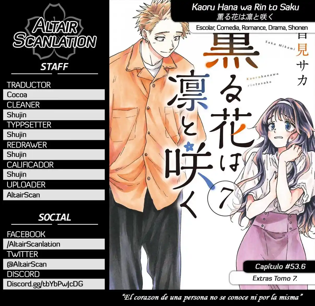 Kaoru Hana Wa Rin To Saku - Capítulo 53.6 - Página 1 - LectorTMOo