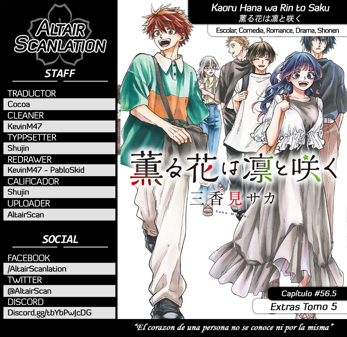 Kaoru Hana Wa Rin To Saku - Capítulo 56.60 - Página 1 - LectorTMOo