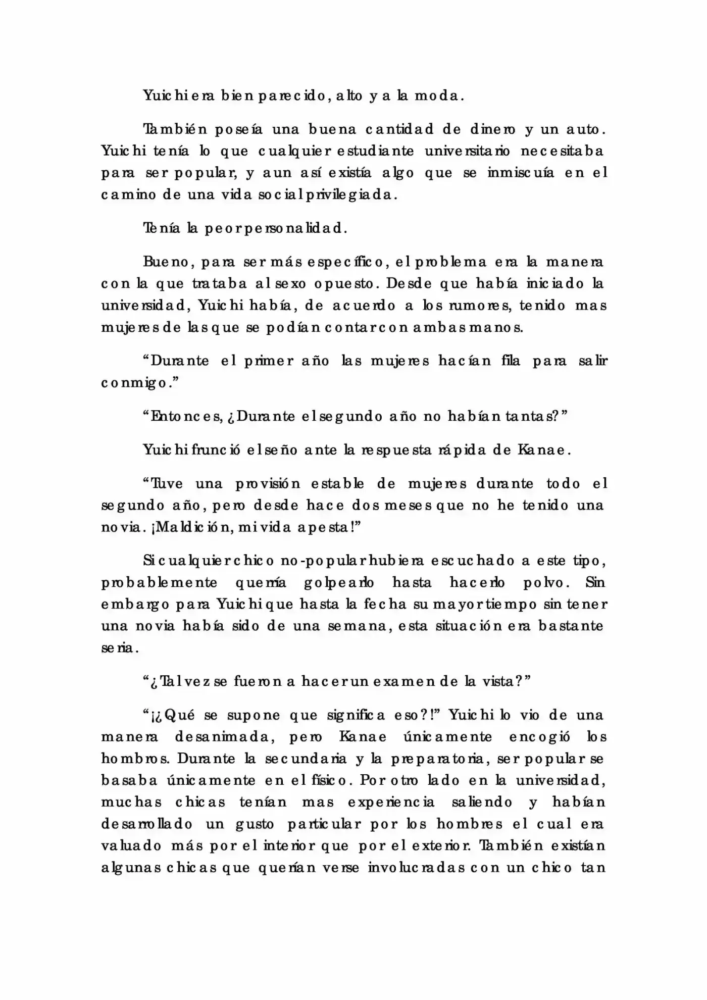 Karada De Wakaru Koigokoro (Novela) - Capítulo 1 - Página 9 - LectorTMOo