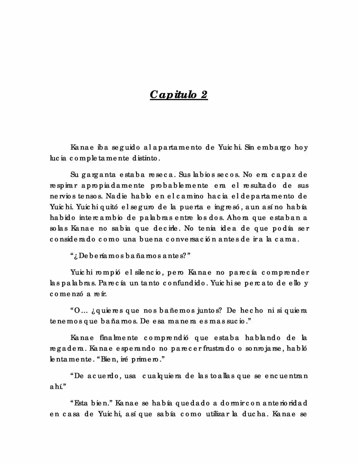 Karada De Wakaru Koigokoro (Novela) - Capítulo 2 - Página 1 - LectorTMOo