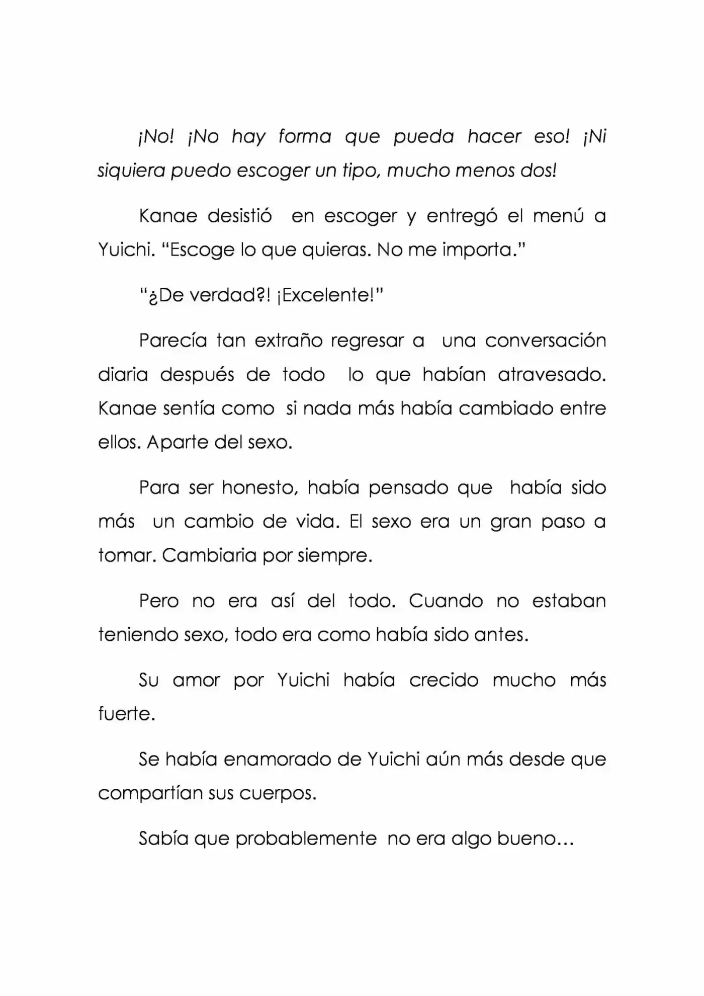 Karada De Wakaru Koigokoro (Novela) - Capítulo 3 - Página 36 - LectorTMOo