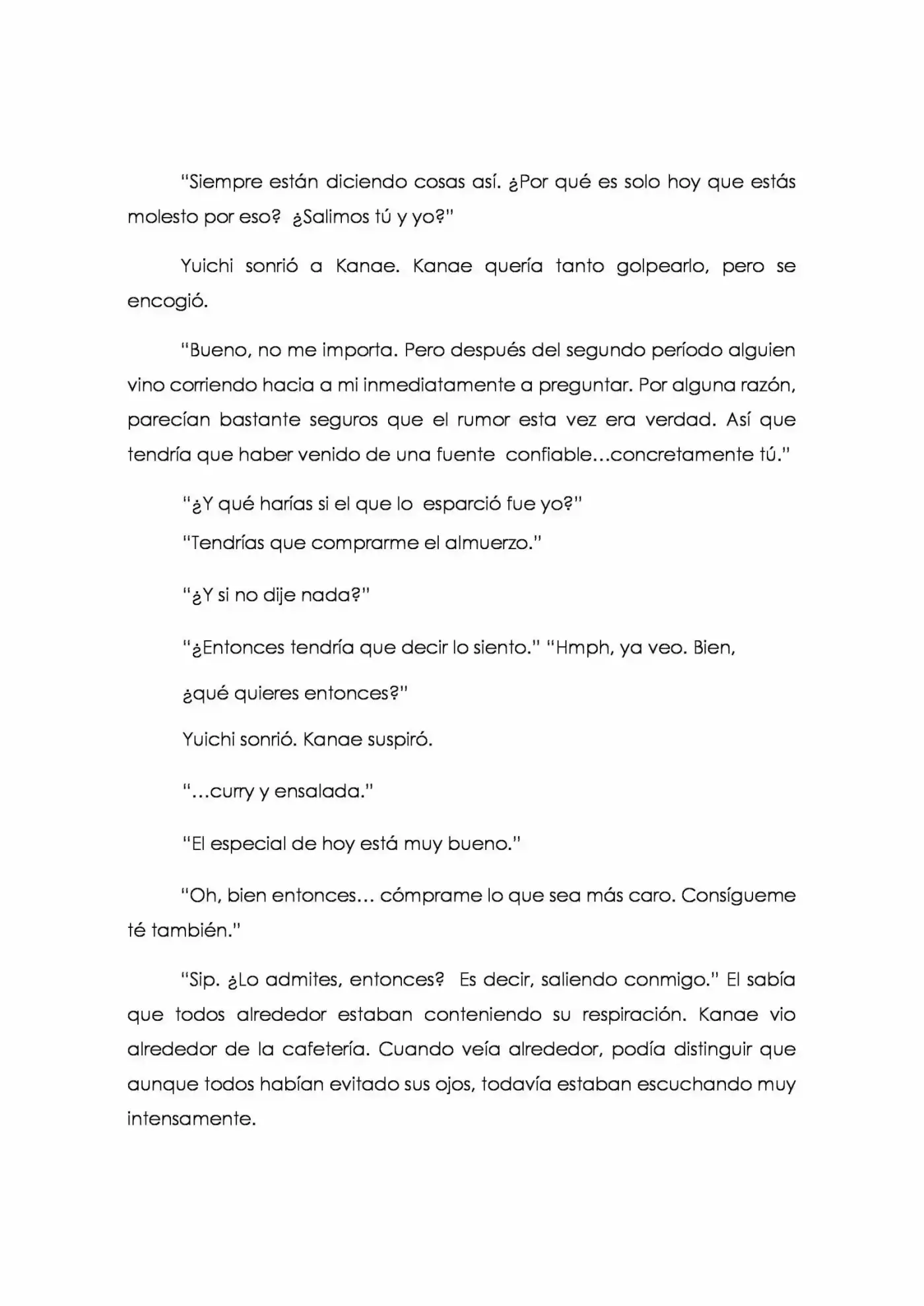 Karada De Wakaru Koigokoro (Novela) - Capítulo 4 - Página 4 - LectorTMOo