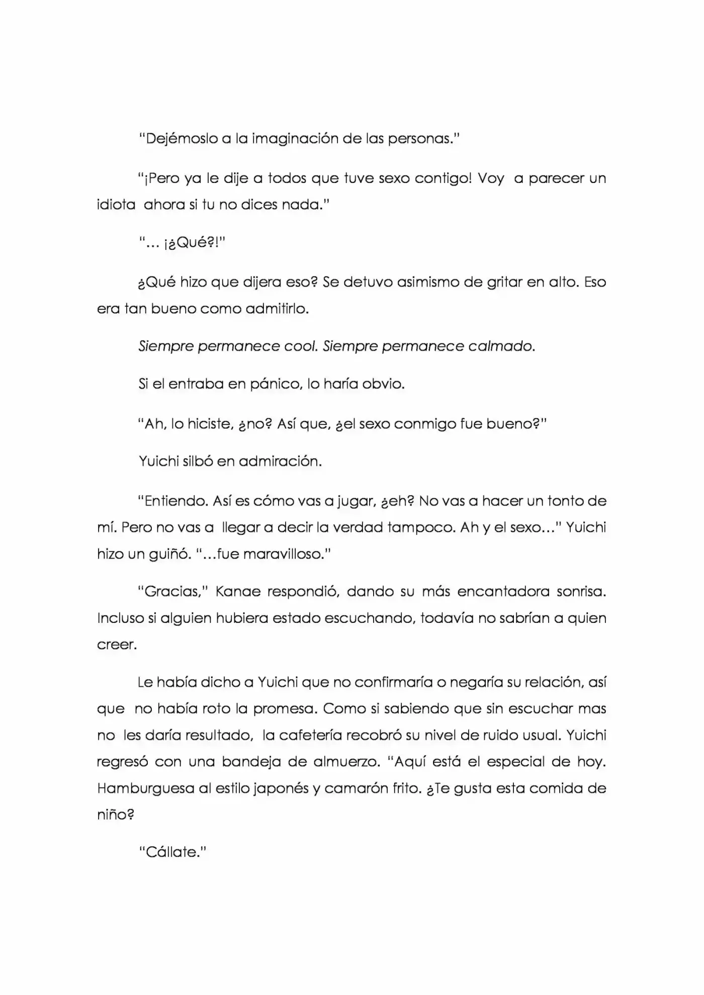 Karada De Wakaru Koigokoro (Novela) - Capítulo 4 - Página 5 - LectorTMOo