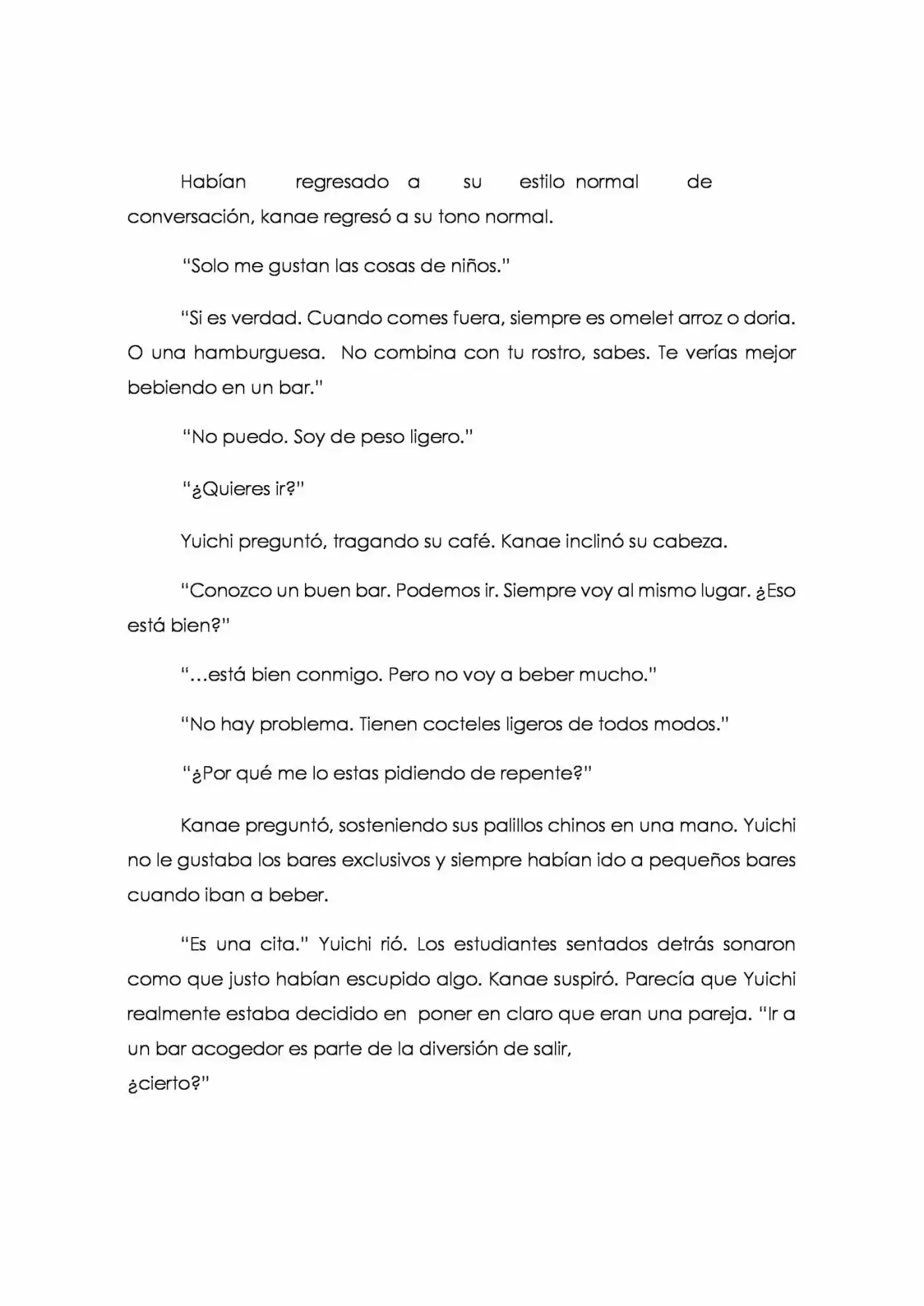 Karada De Wakaru Koigokoro (Novela) - Capítulo 4 - Página 6 - LectorTMOo