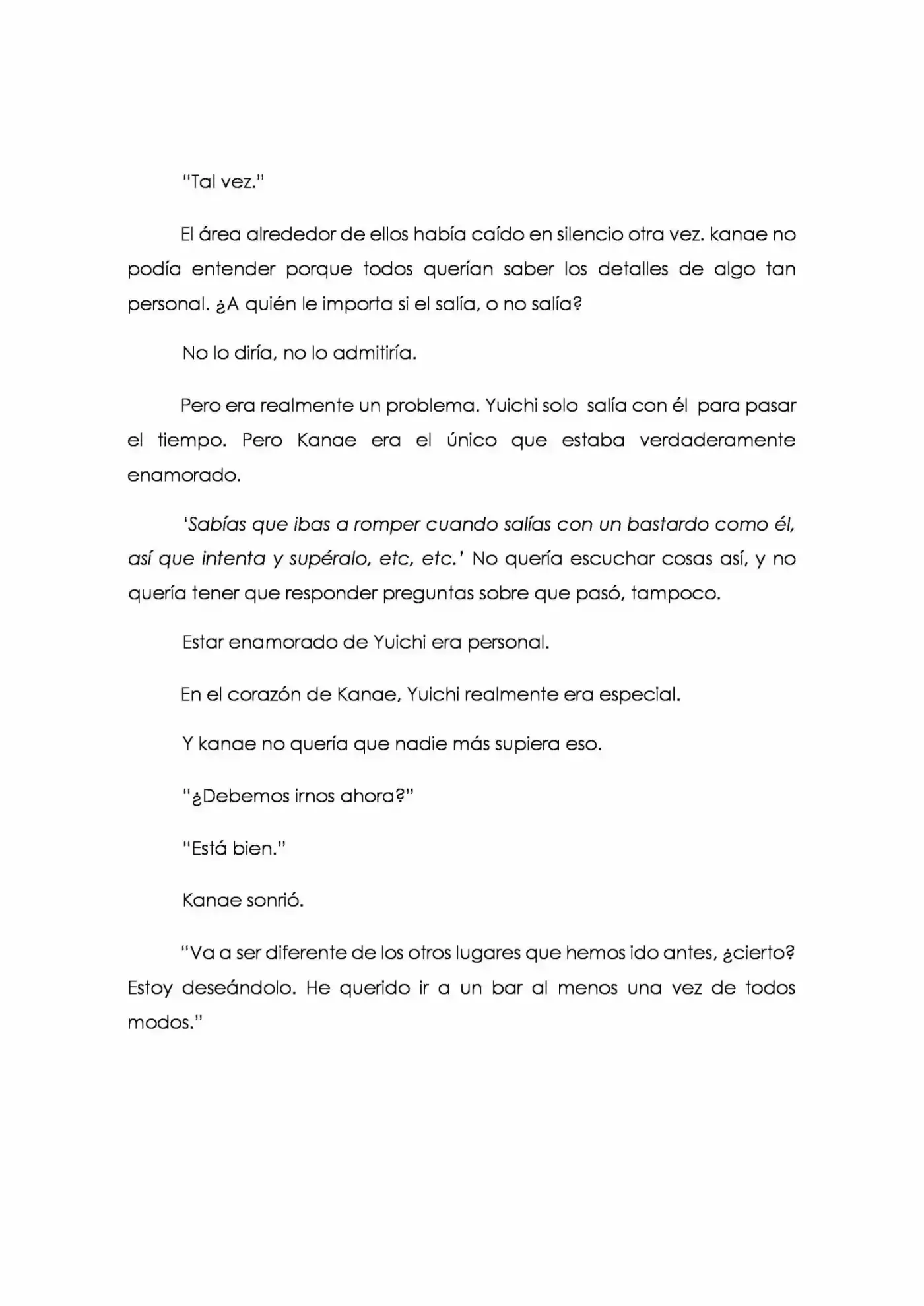 Karada De Wakaru Koigokoro (Novela) - Capítulo 4 - Página 7 - LectorTMOo