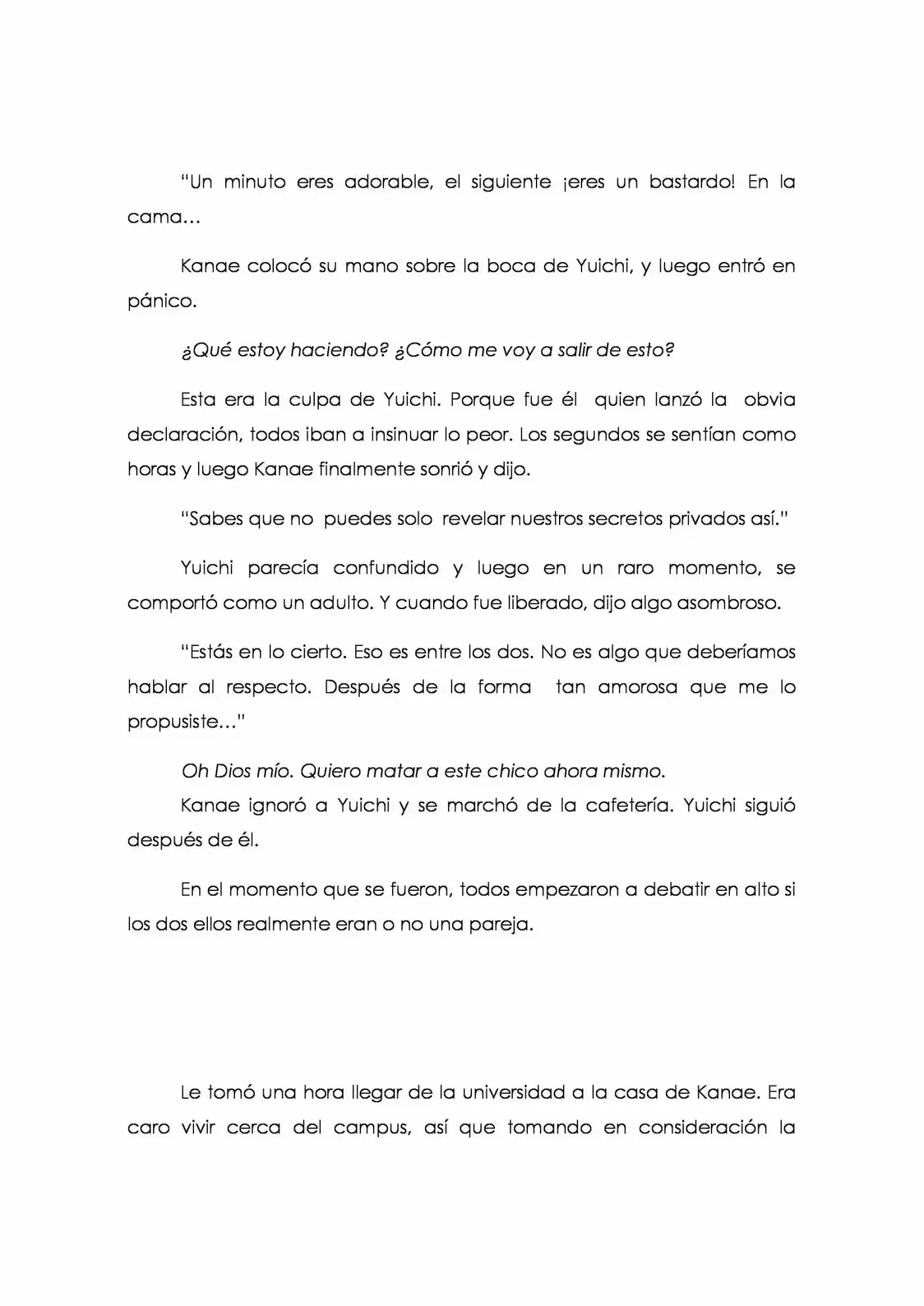 Karada De Wakaru Koigokoro (Novela) - Capítulo 4 - Página 11 - LectorTMOo