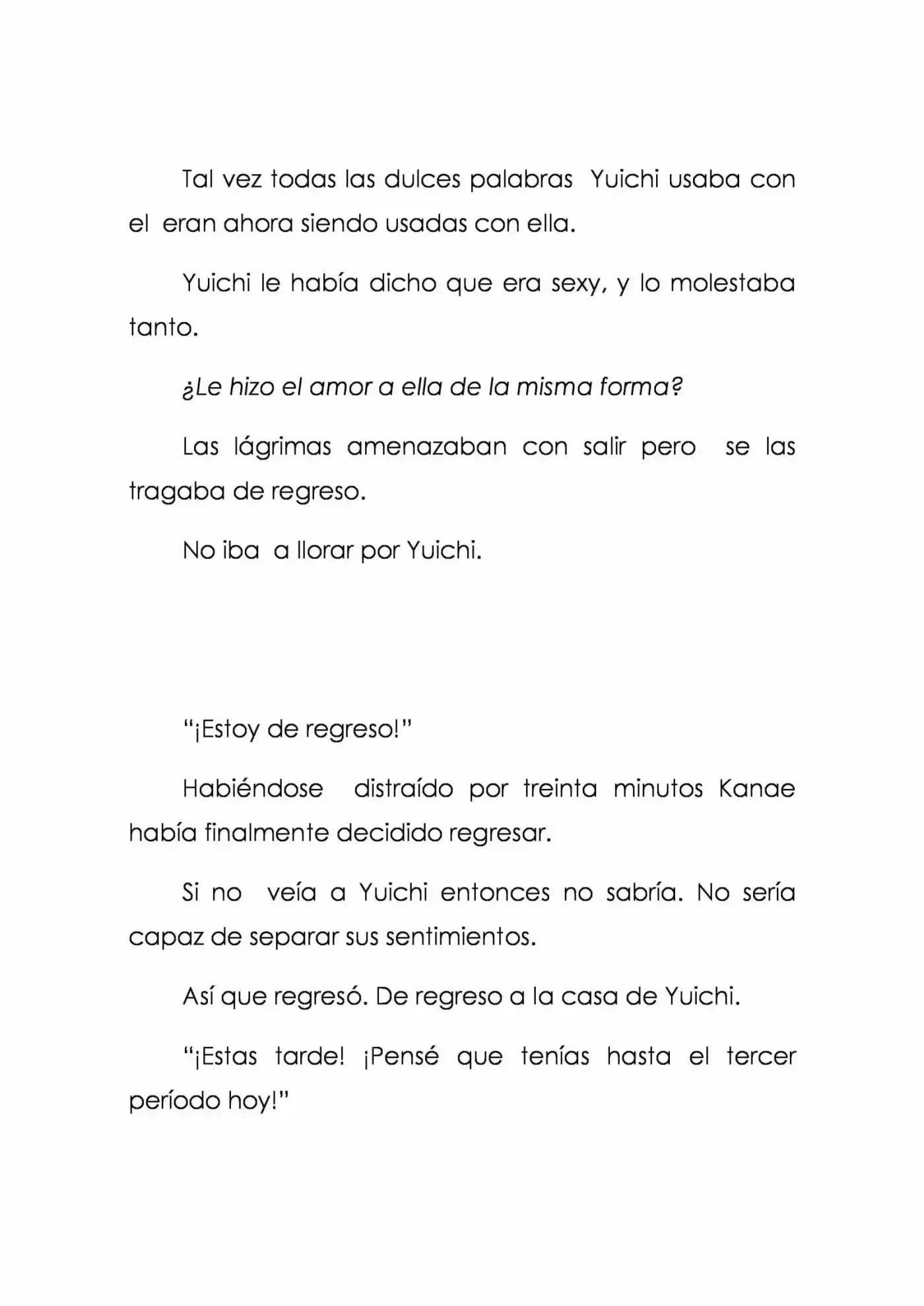 Karada De Wakaru Koigokoro (Novela) - Capítulo 5 - Página 35 - LectorTMOo
