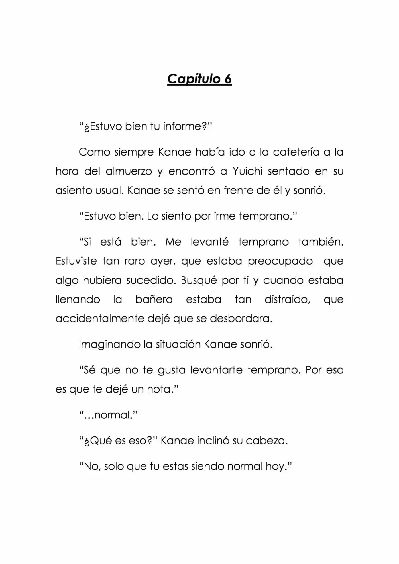Karada De Wakaru Koigokoro (Novela) - Capítulo 6 - Página 1 - LectorTMOo