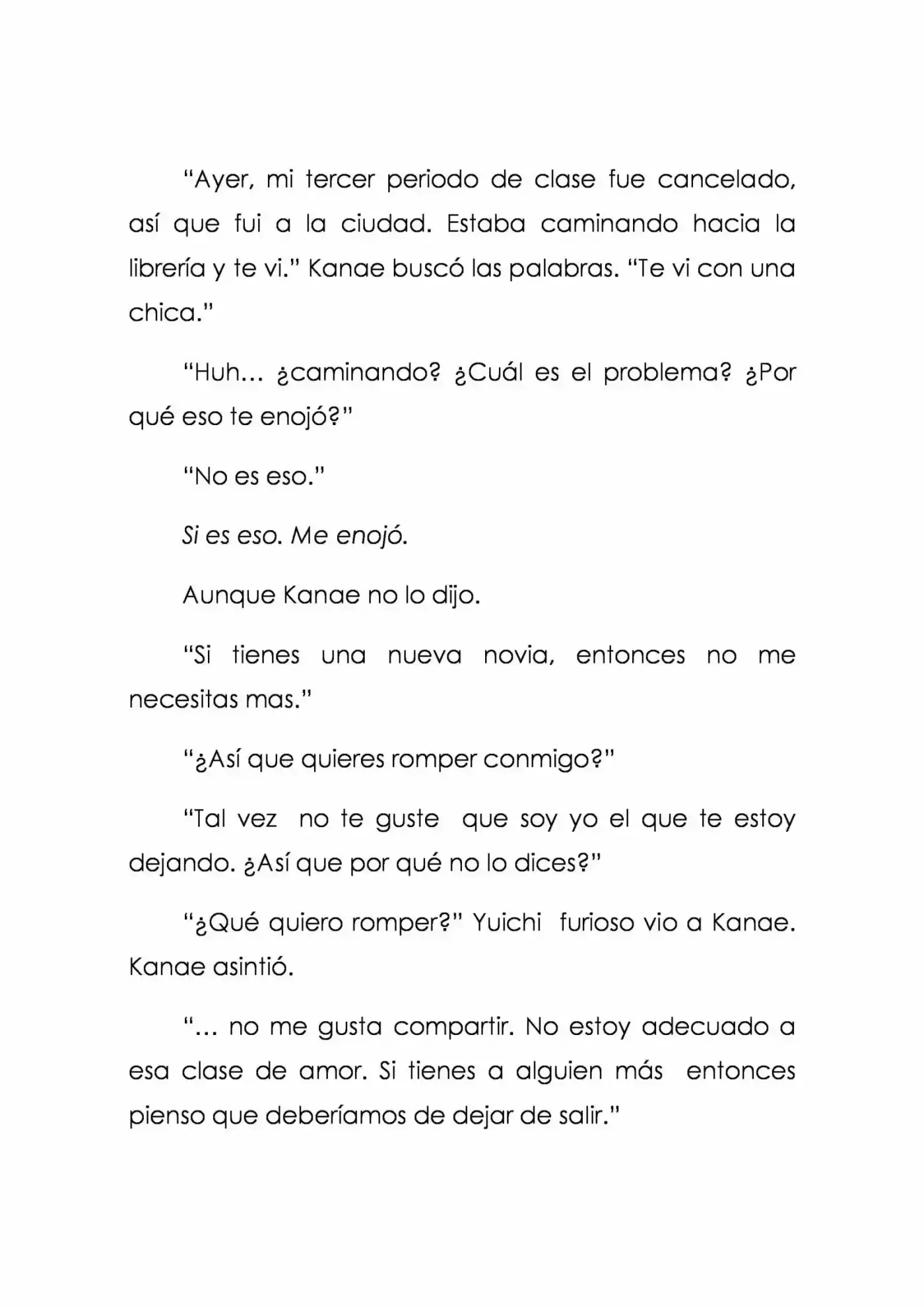 Karada De Wakaru Koigokoro (Novela) - Capítulo 6 - Página 8 - LectorTMOo