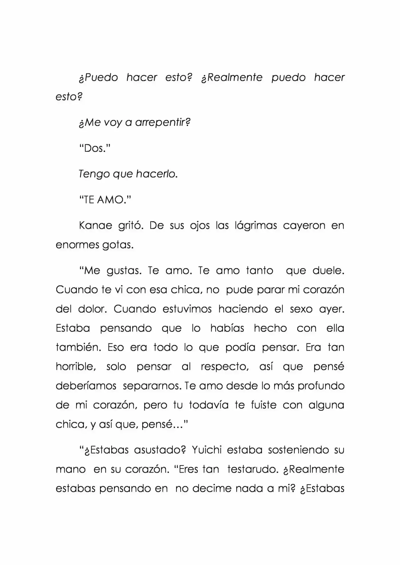 Karada De Wakaru Koigokoro (Novela) - Capítulo 6 - Página 16 - LectorTMOo