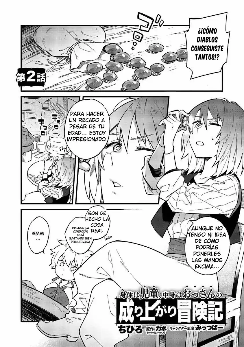 Karada Wa Jidou, Nakami Wa Ossan No Nariagari Boukenki - Capítulo 2.1 - Página 2 - LectorTMOo