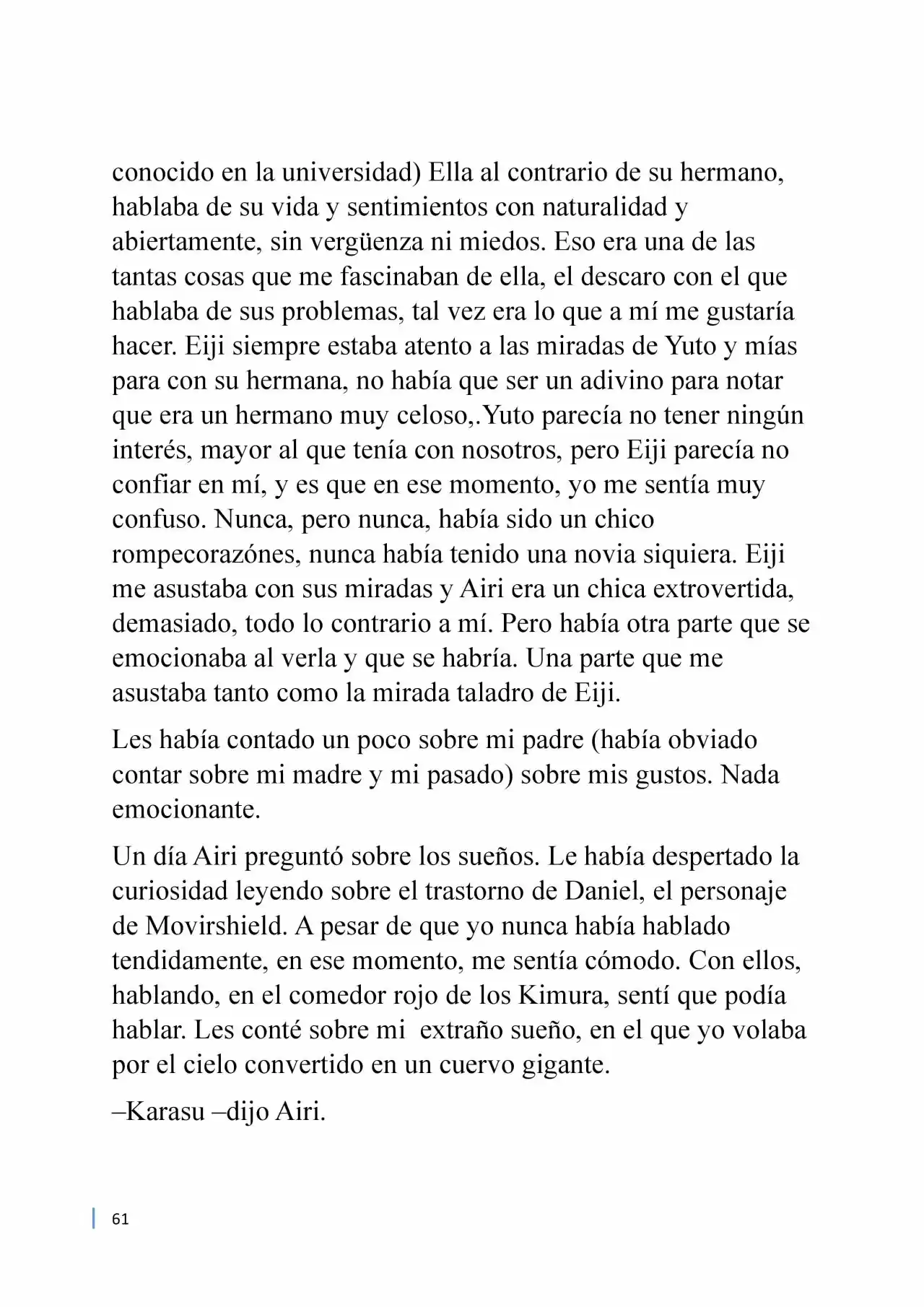 Karasu (Novela) - Capítulo 9 - Página 3 - LectorTMOo
