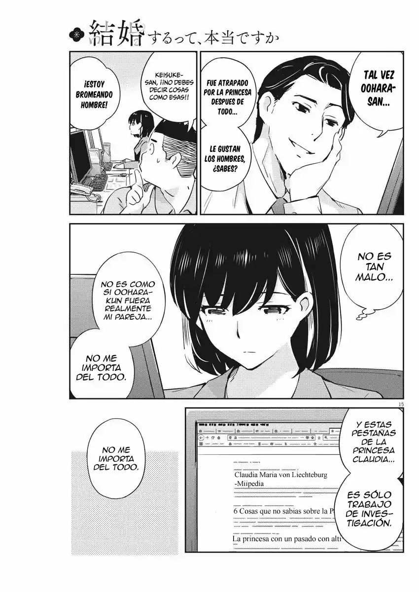 Kekkon Surutte, Hontou Desu Ka?: 365 Days To The Wedding - Capítulo 13 - Página 15 - LectorTMOo