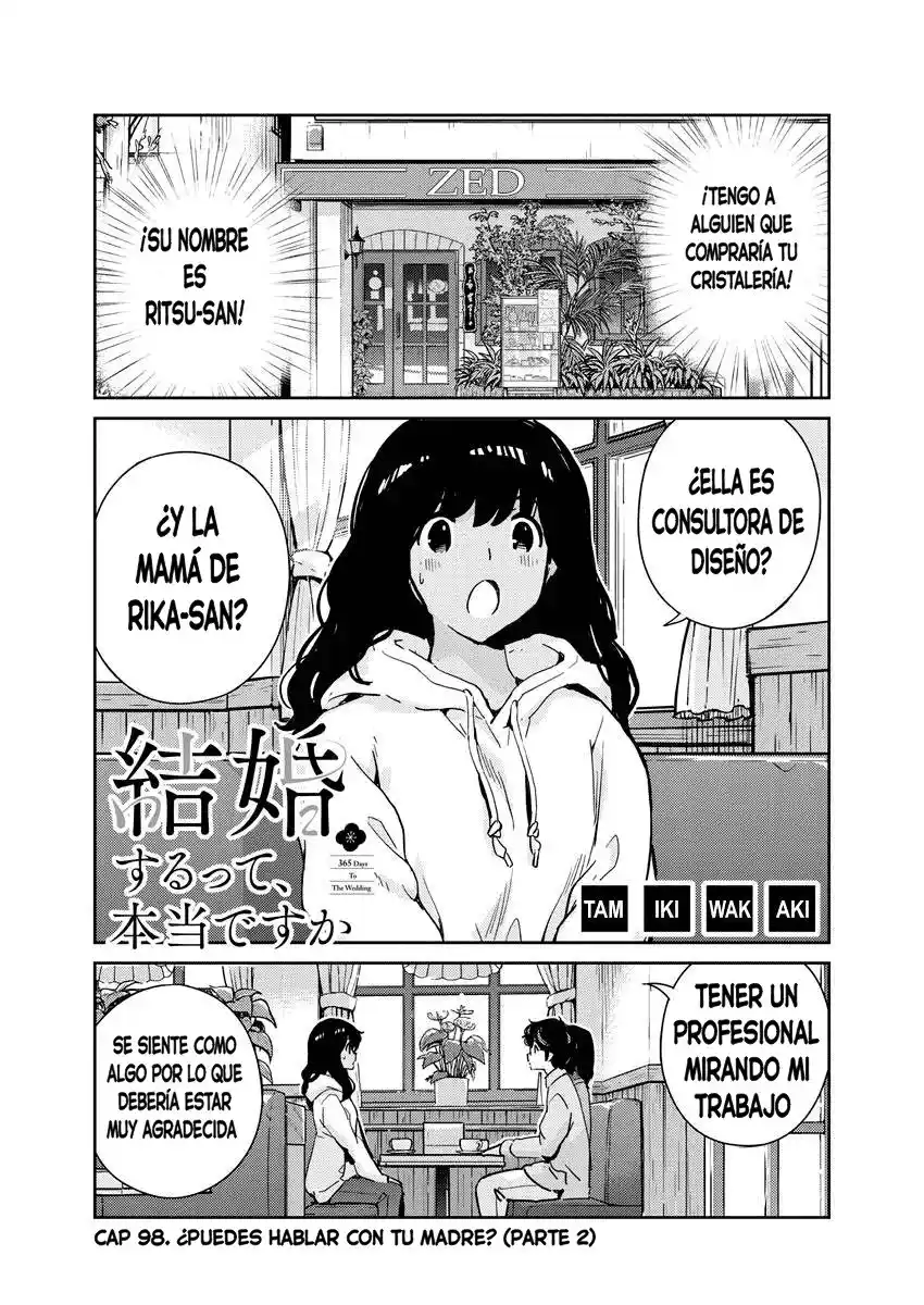 Kekkon Surutte, Hontou Desu Ka?: 365 Days To The Wedding - Capítulo 98 - Página 1 - LectorTMOo