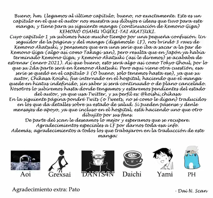 Kemono Giga - Capítulo 89.50 - Página 1 - LectorTMOo
