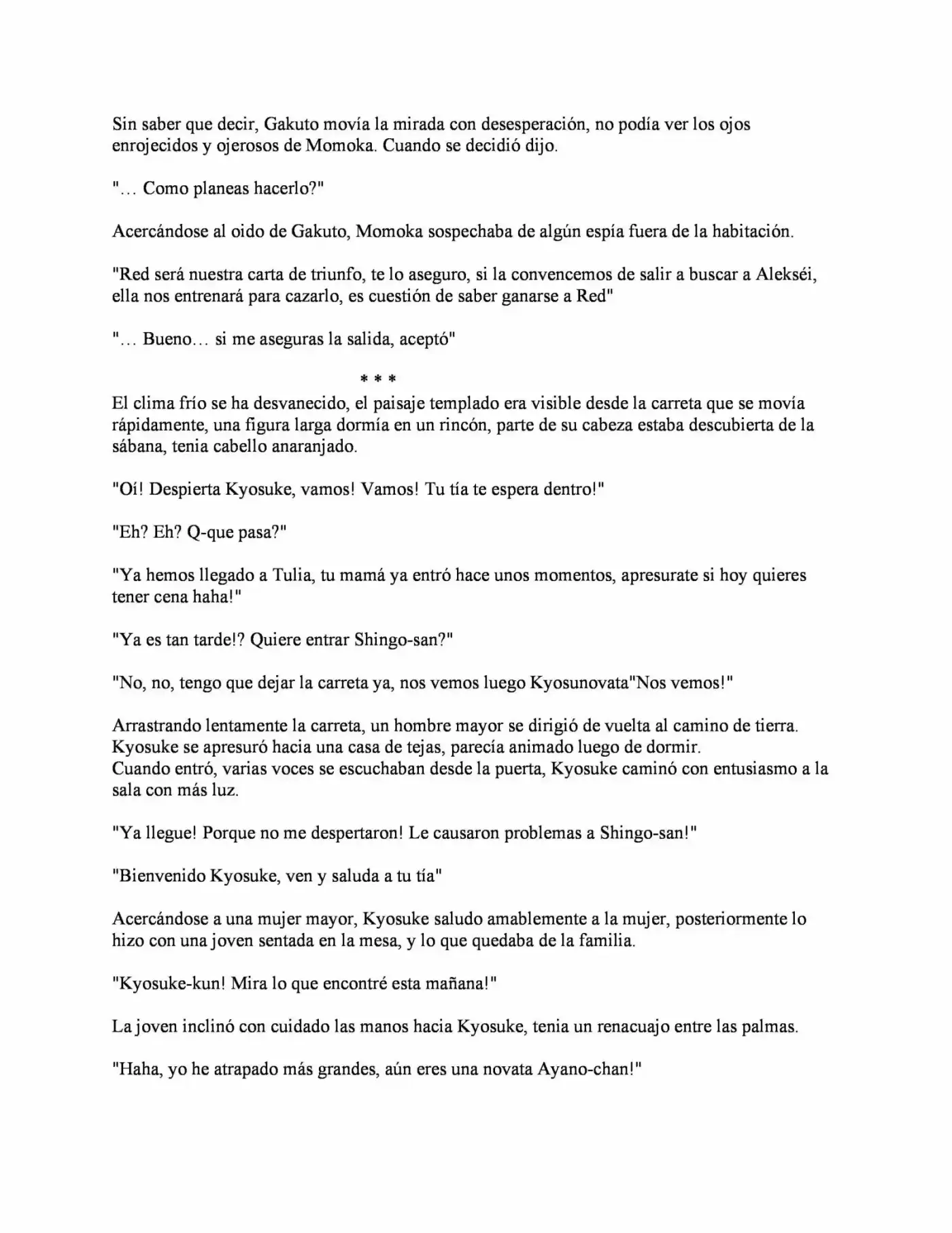Ketsueki No Kabe No Bōken (Novela) - Capítulo 8 - Página 6 - LectorTMOo