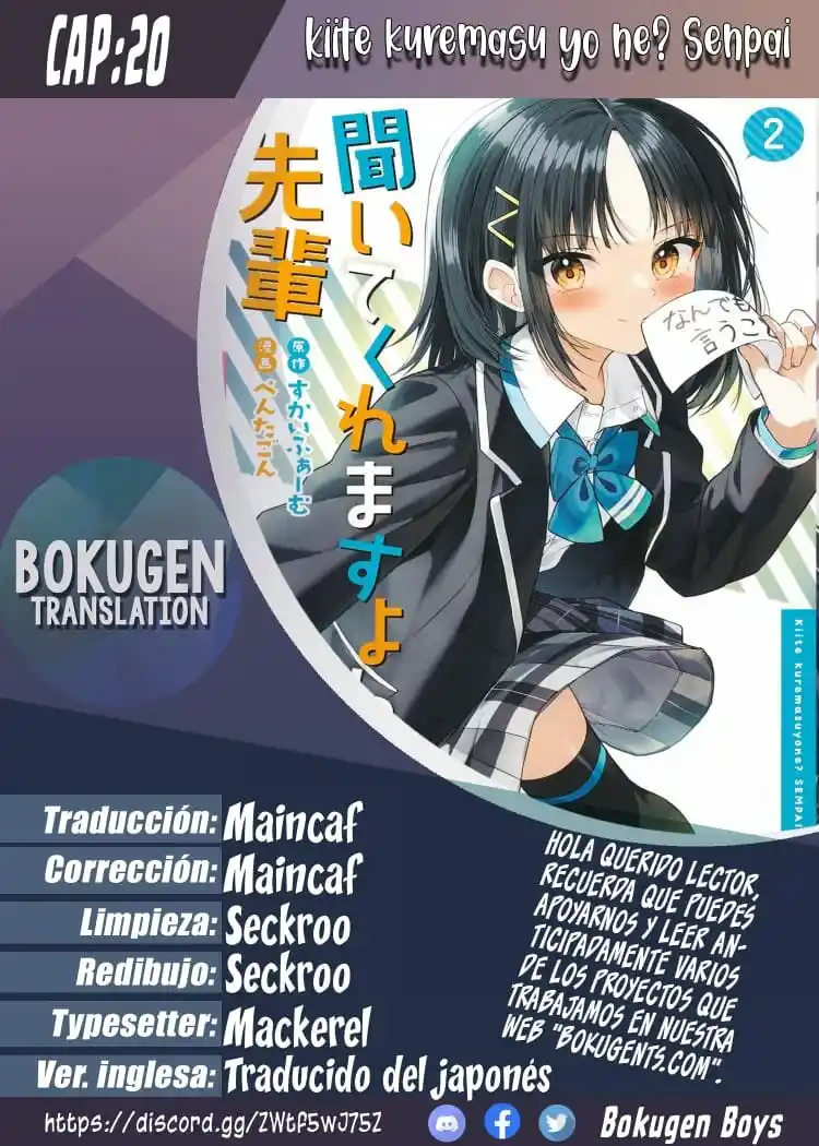 Kiite Kuremasu Yo Ne? Senpai - Capítulo 20 - Página 1 - LectorTMOo