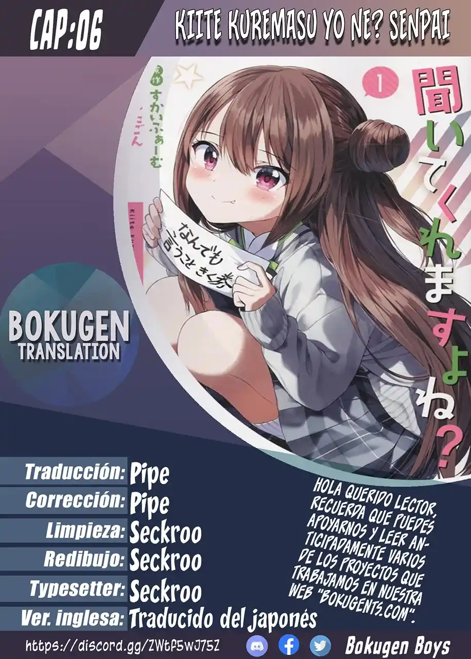 Kiite Kuremasu Yo Ne? Senpai - Capítulo 6 - Página 1 - LectorTMOo