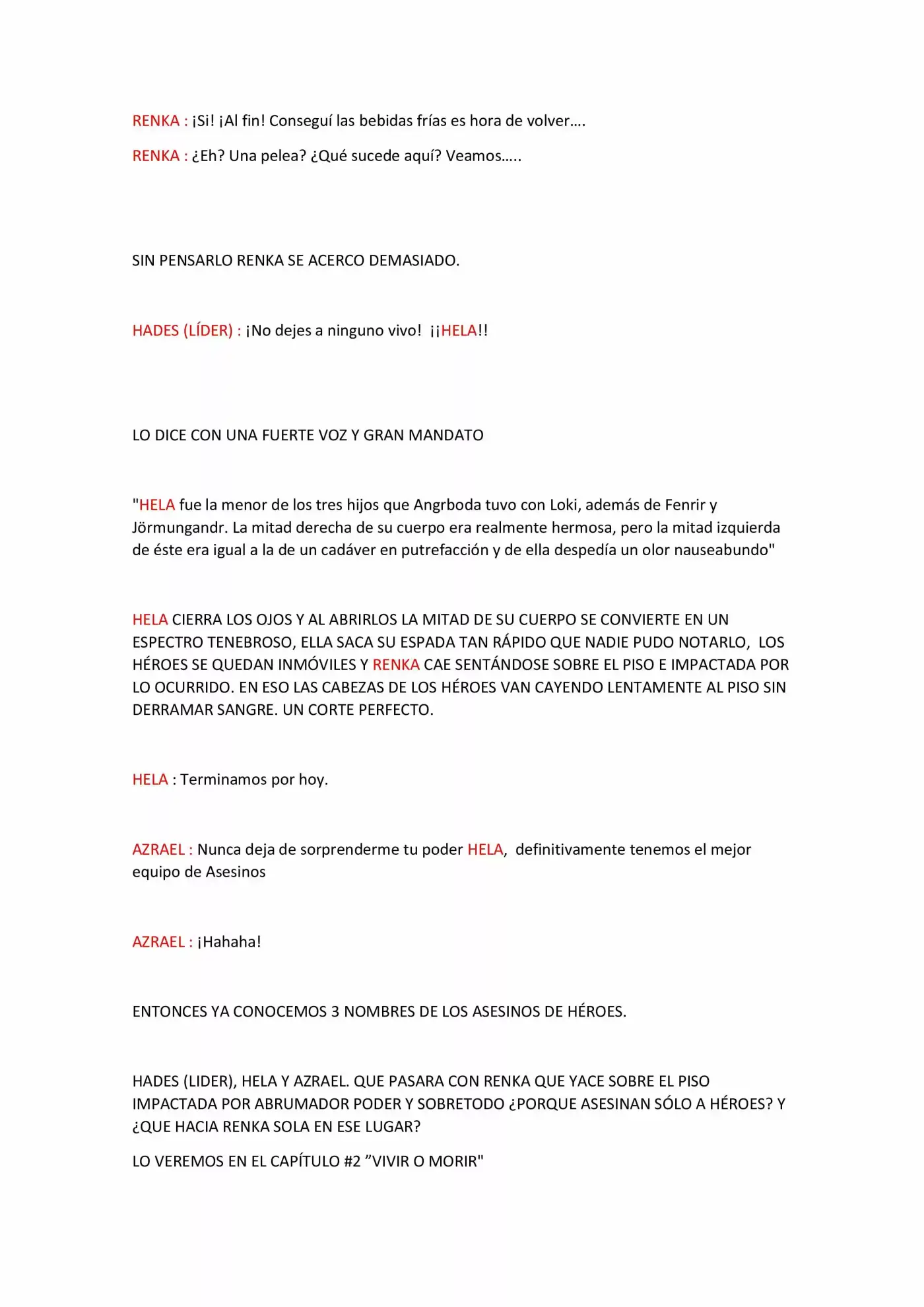 Kills Héroes (Novela) - Capítulo 1 - Página 5 - LectorTMOo