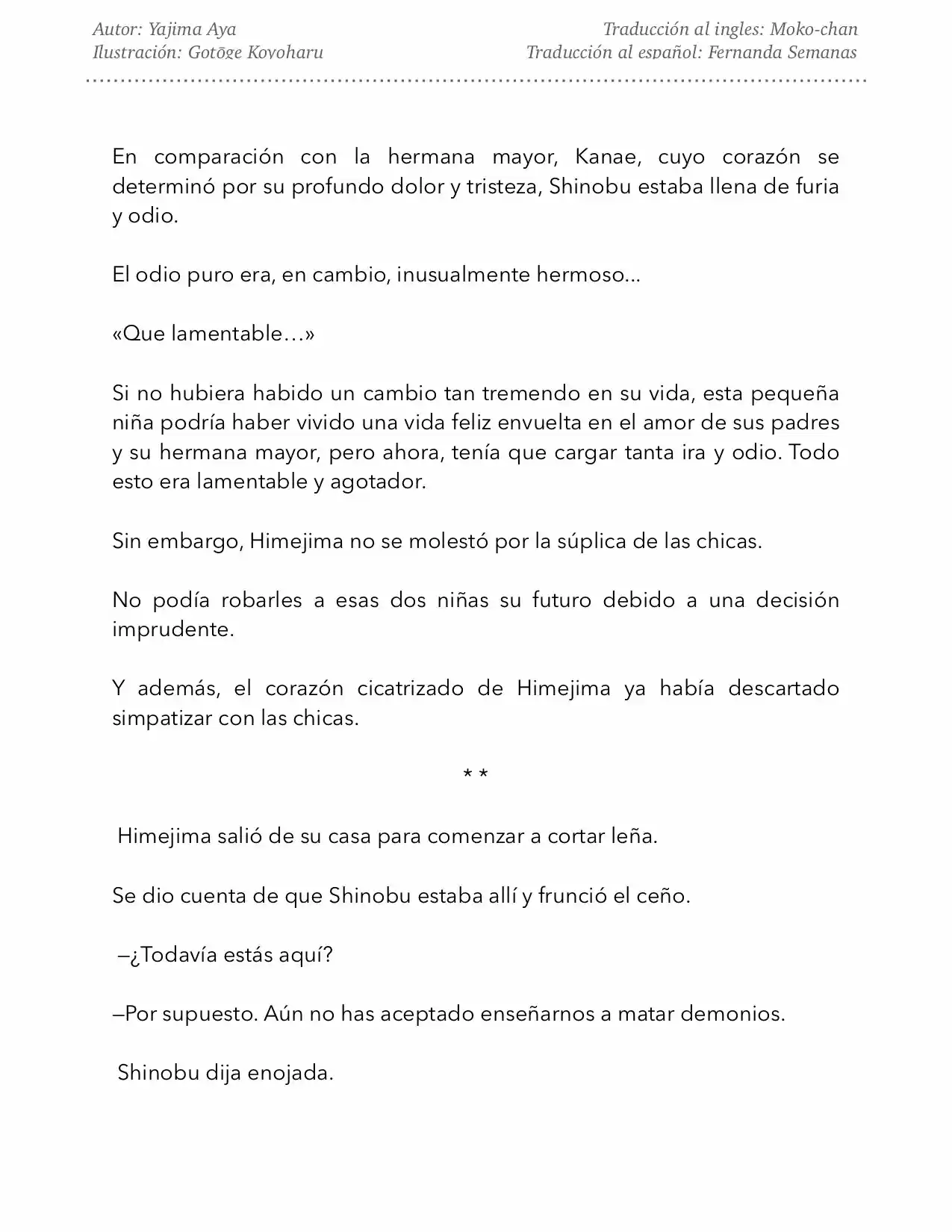 Kimetsu No Yaiba Kataha No Cho (Novela) - Capítulo 1 - Página 7 - LectorTMOo