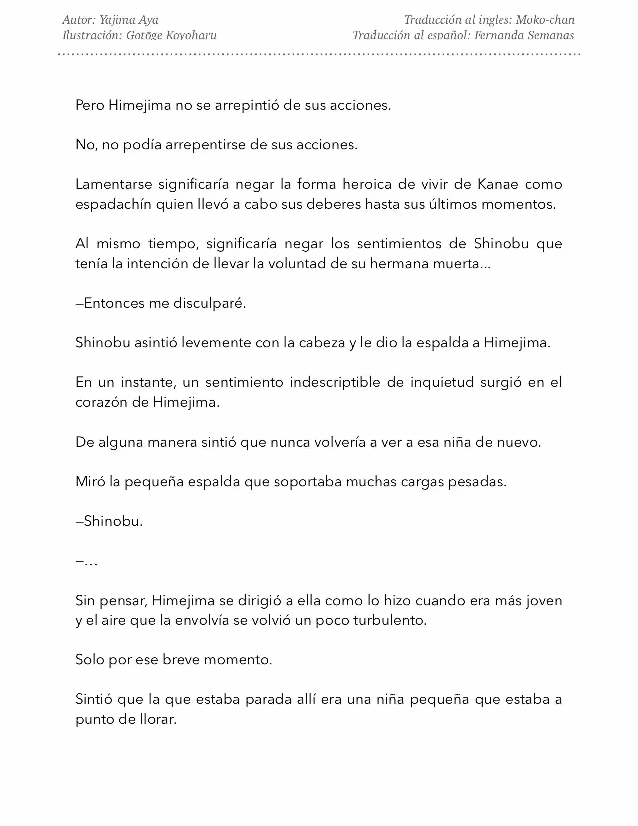 Kimetsu No Yaiba Kataha No Cho (Novela) - Capítulo 1 - Página 30 - LectorTMOo
