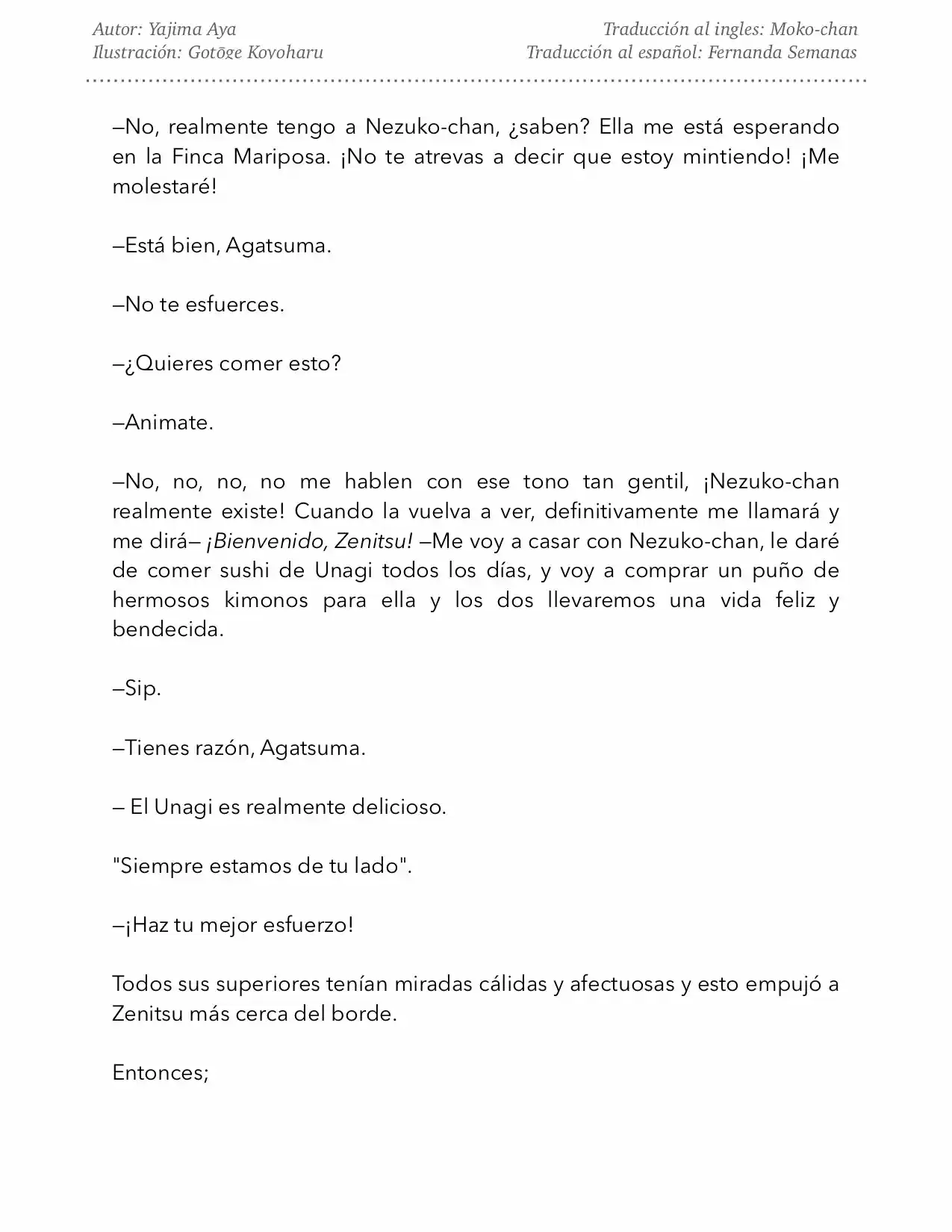 Kimetsu No Yaiba Kataha No Cho (Novela) - Capítulo 2 - Página 5 - LectorTMOo