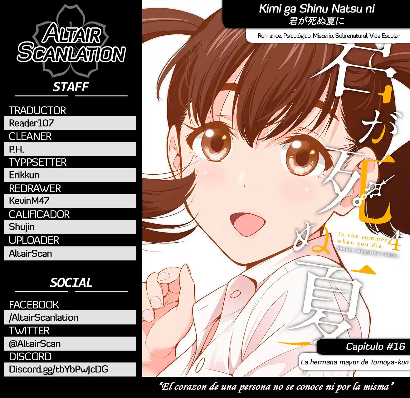 Kimi Ga Shinu Natsu Ni - Capítulo 16 - Página 1 - LectorTMOo