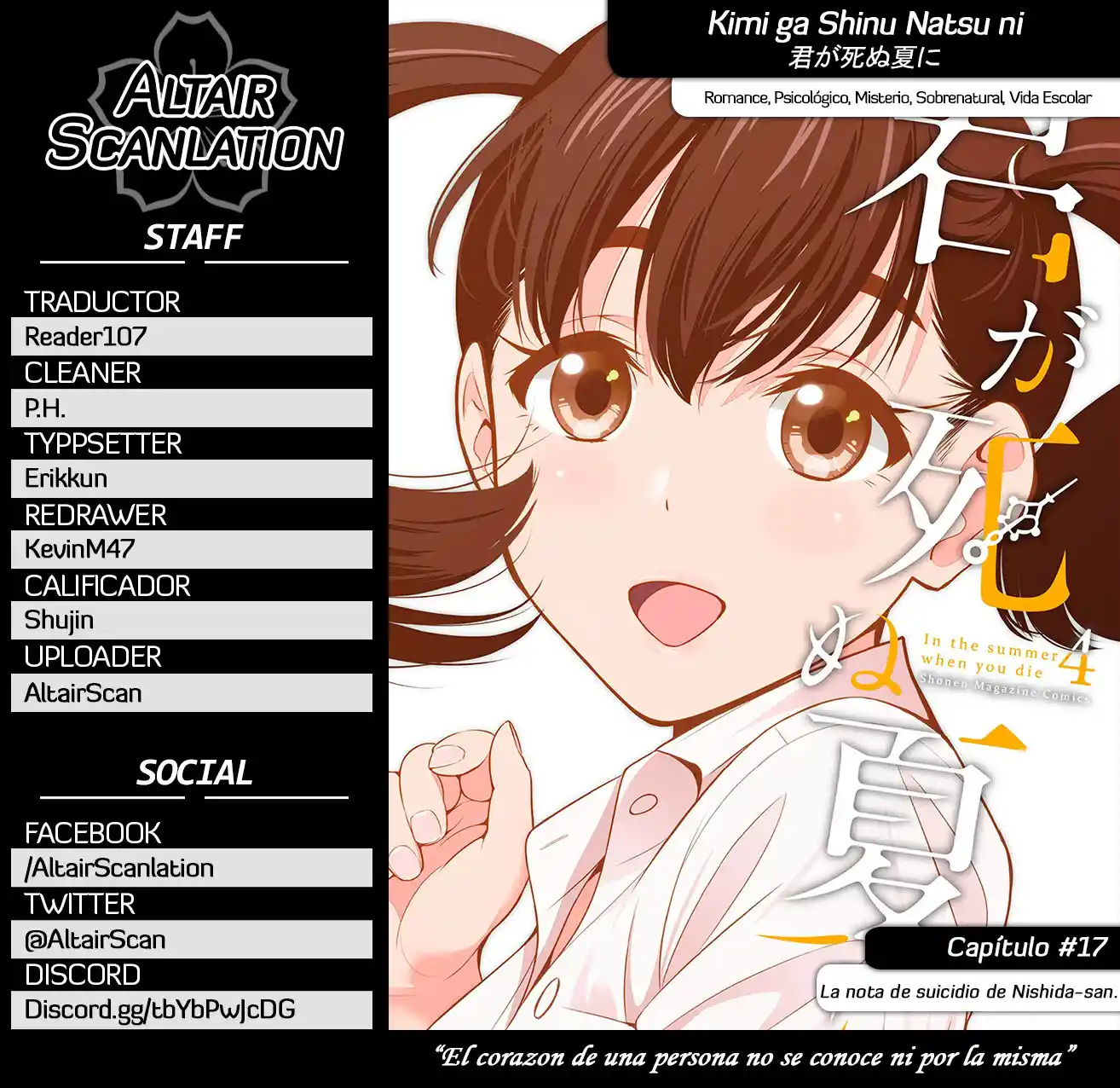 Kimi Ga Shinu Natsu Ni - Capítulo 17 - Página 1 - LectorTMOo