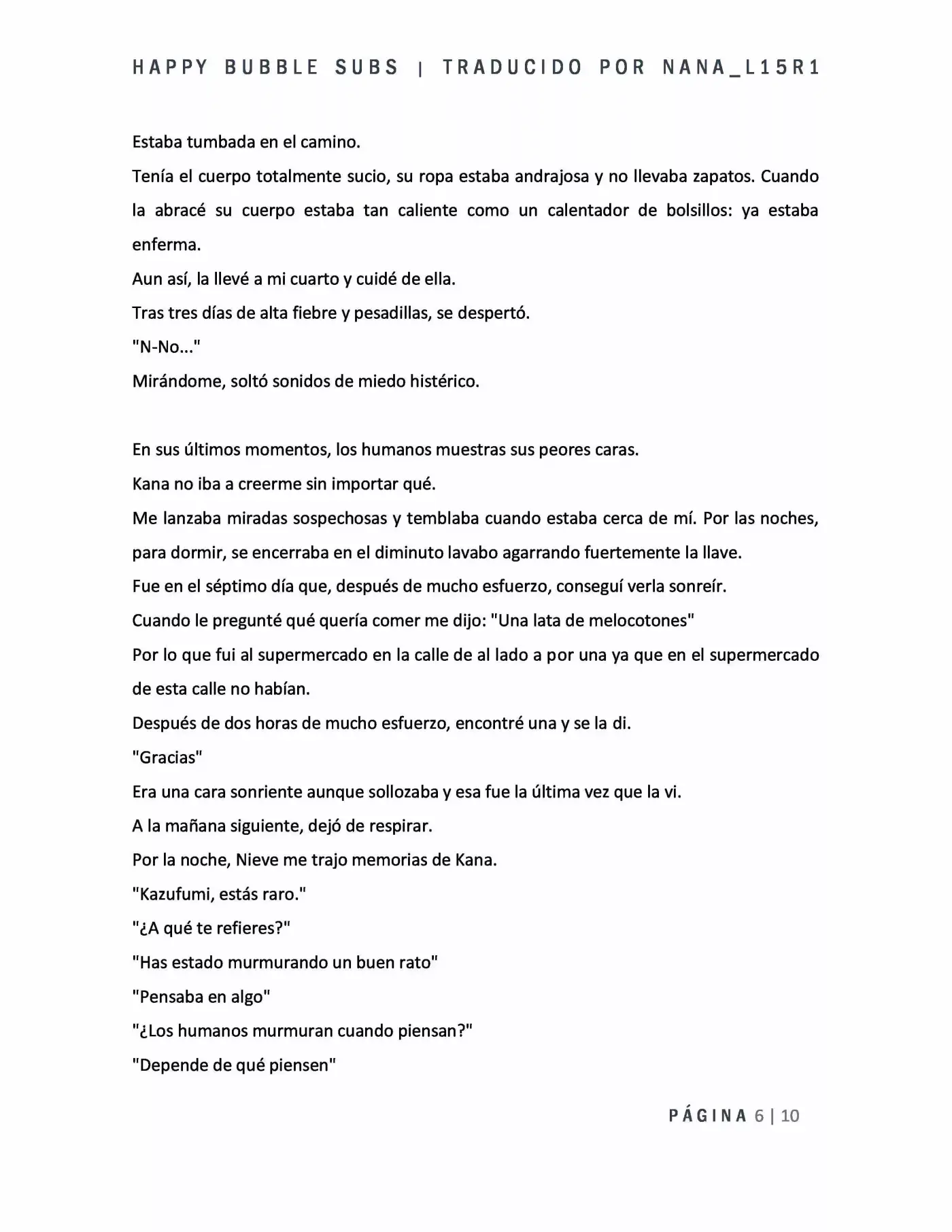 Kimi To Boku No Uta World's End (Novela) - Capítulo  - Página 6 - LectorTMOo