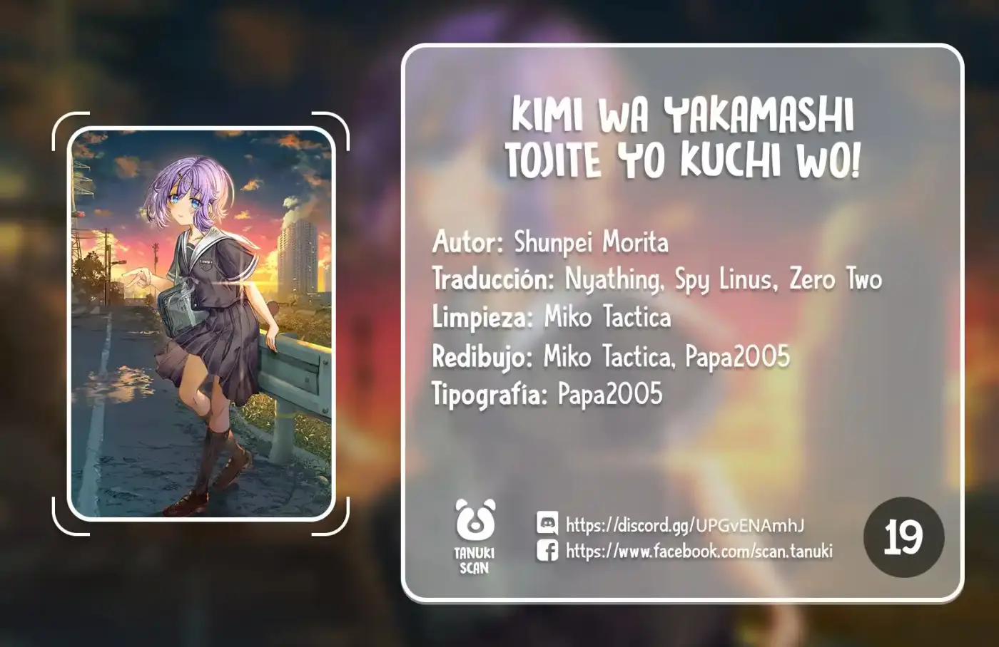 Kimi Wa Yakamashi Tojite Yo Kuchi Wo! - Capítulo 19 - Página 1 - LectorTMOo