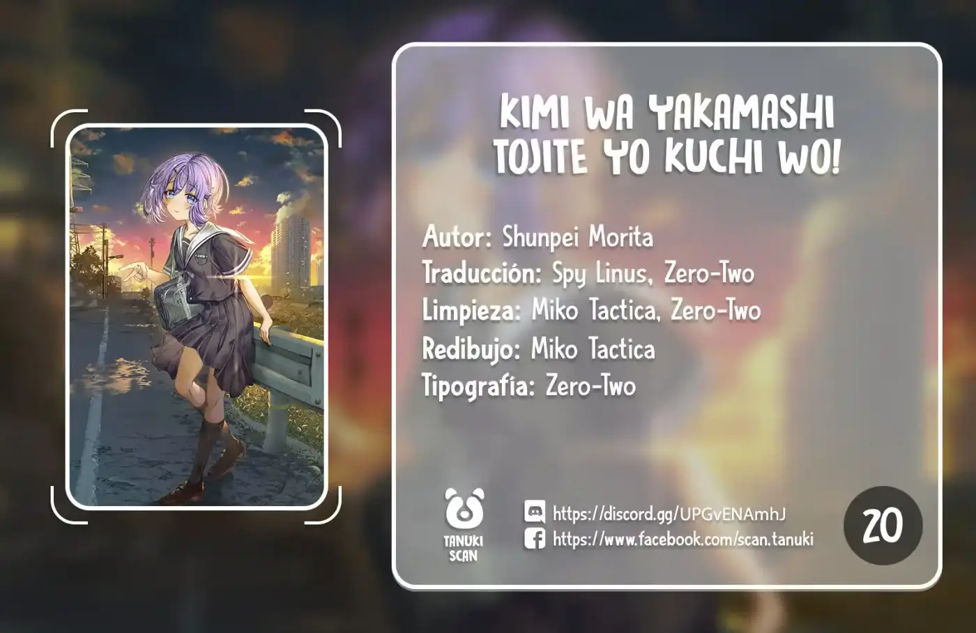 Kimi Wa Yakamashi Tojite Yo Kuchi Wo! - Capítulo 20 - Página 1 - LectorTMOo