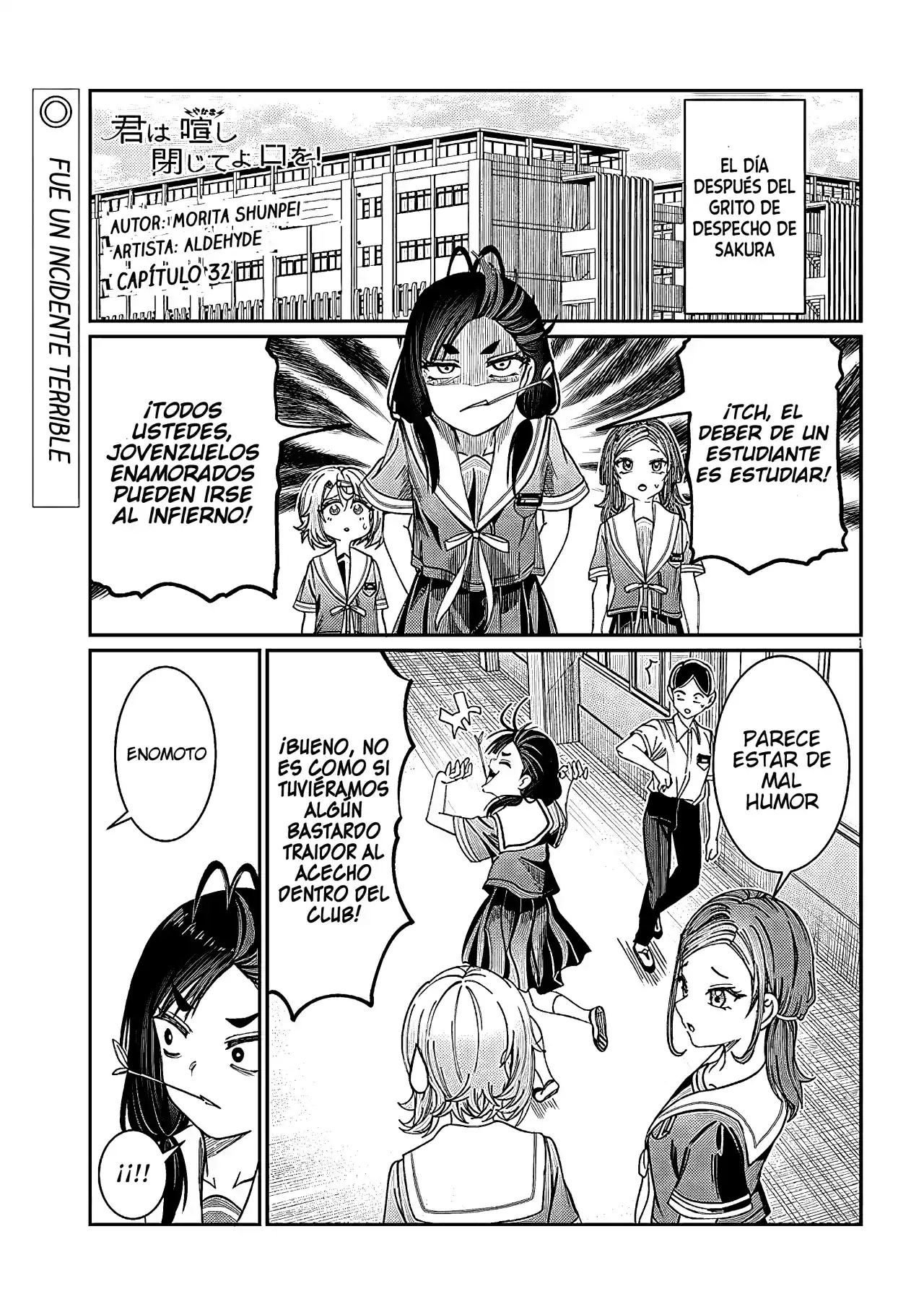 Kimi Wa Yakamashi Tojite Yo Kuchi Wo! - Capítulo 32 - Página 1 - LectorTMOo