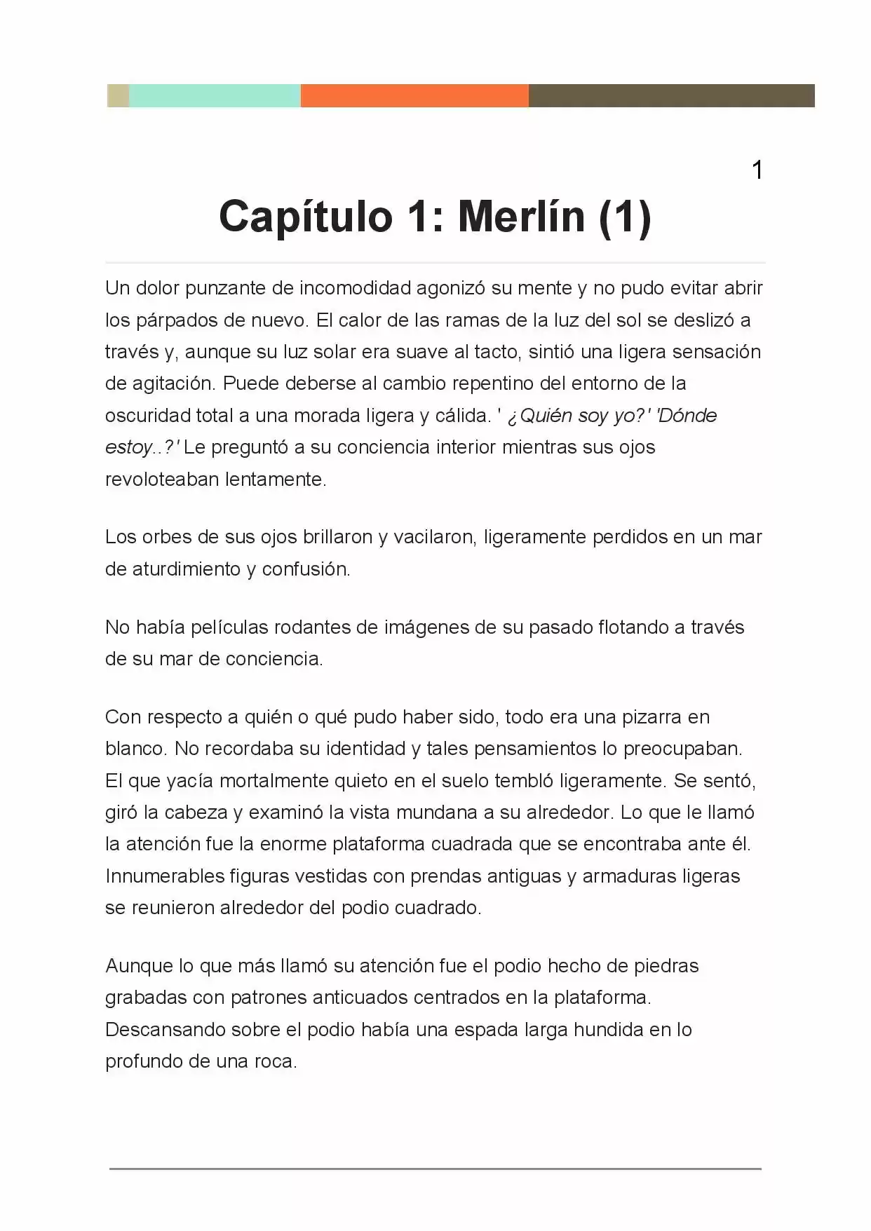 King Arthur: Round Table Rhapsody (Novela) - Capítulo 1 - Página 1 - LectorTMOo
