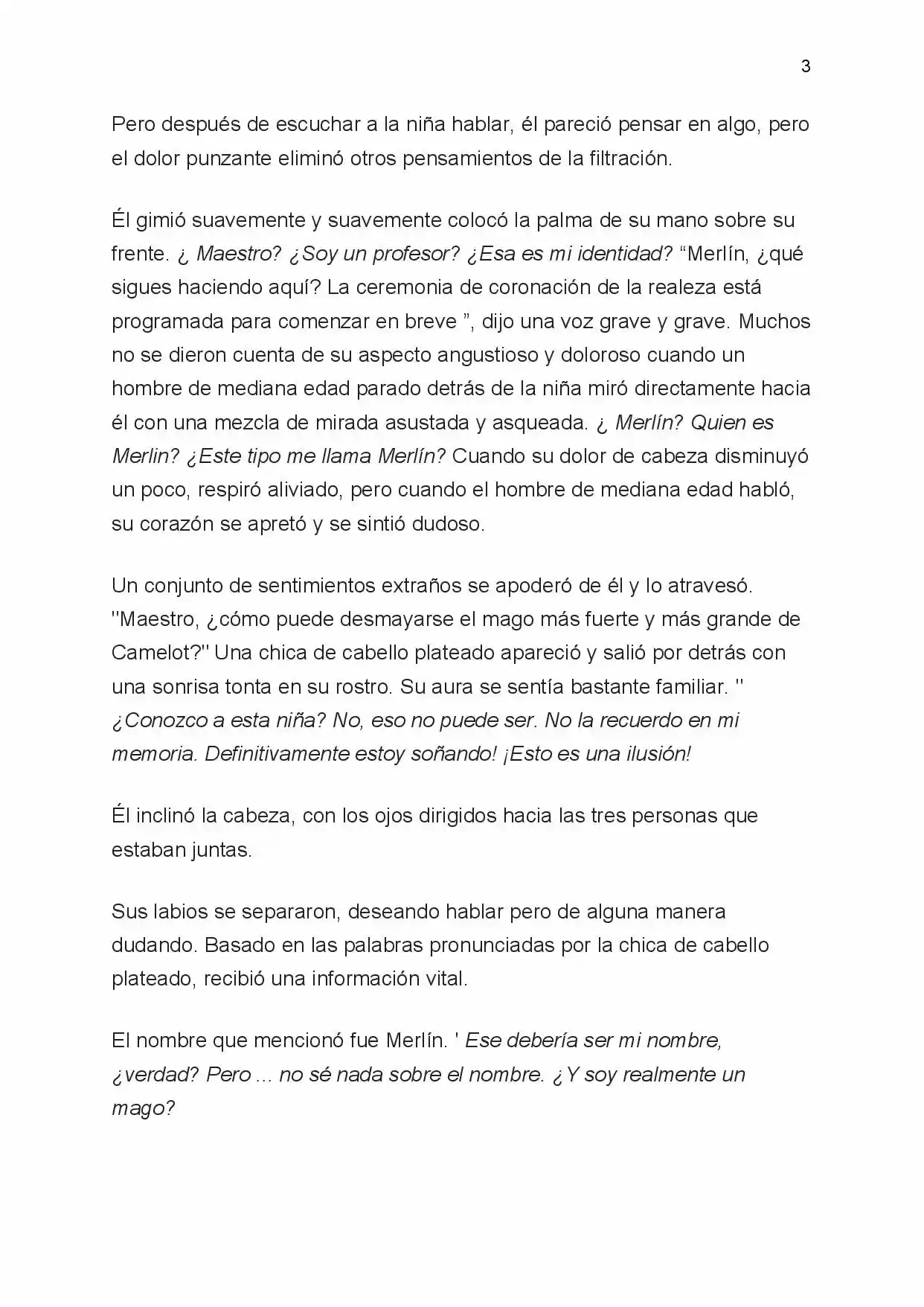 King Arthur: Round Table Rhapsody (Novela) - Capítulo 1 - Página 3 - LectorTMOo