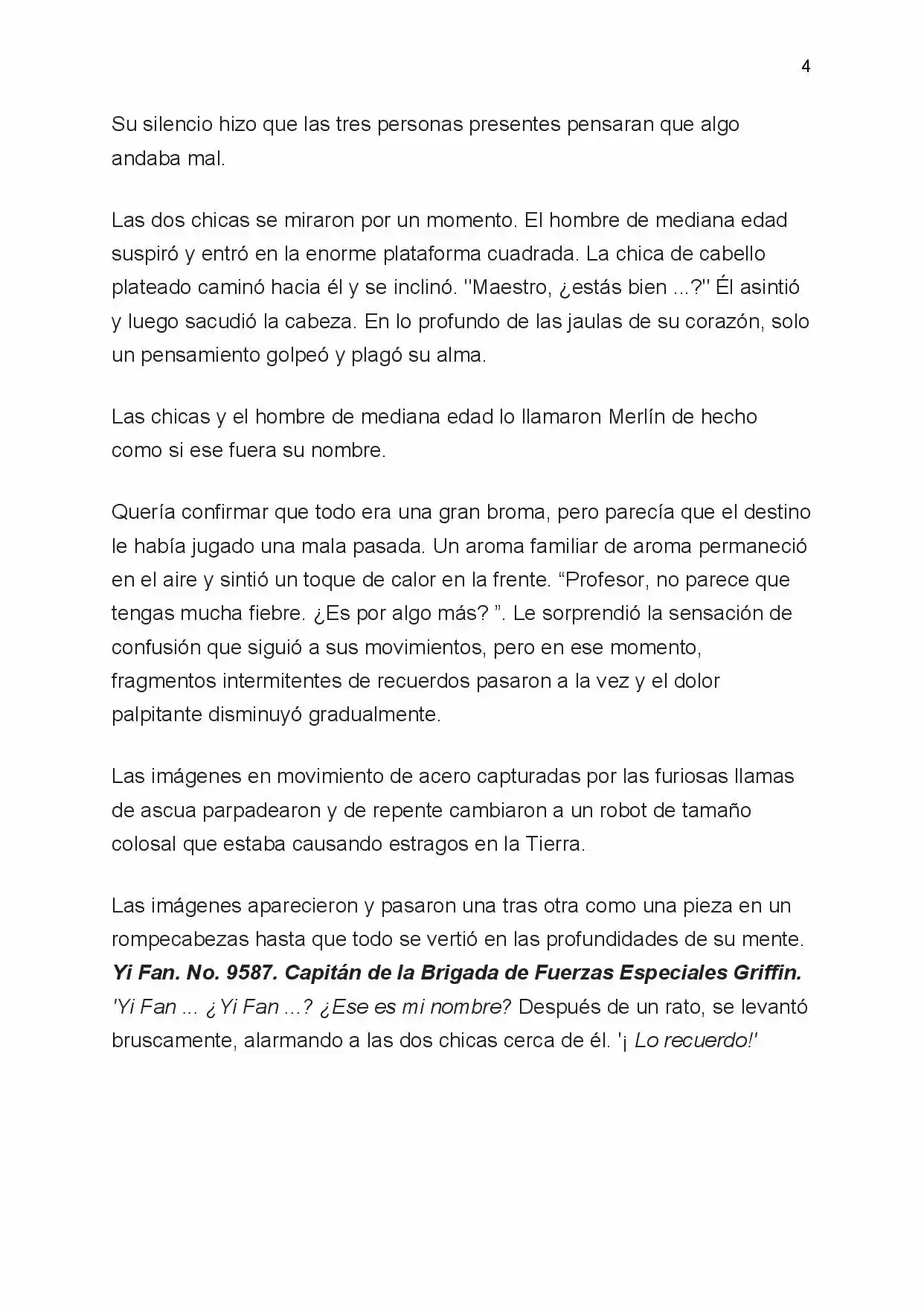 King Arthur: Round Table Rhapsody (Novela) - Capítulo 1 - Página 4 - LectorTMOo