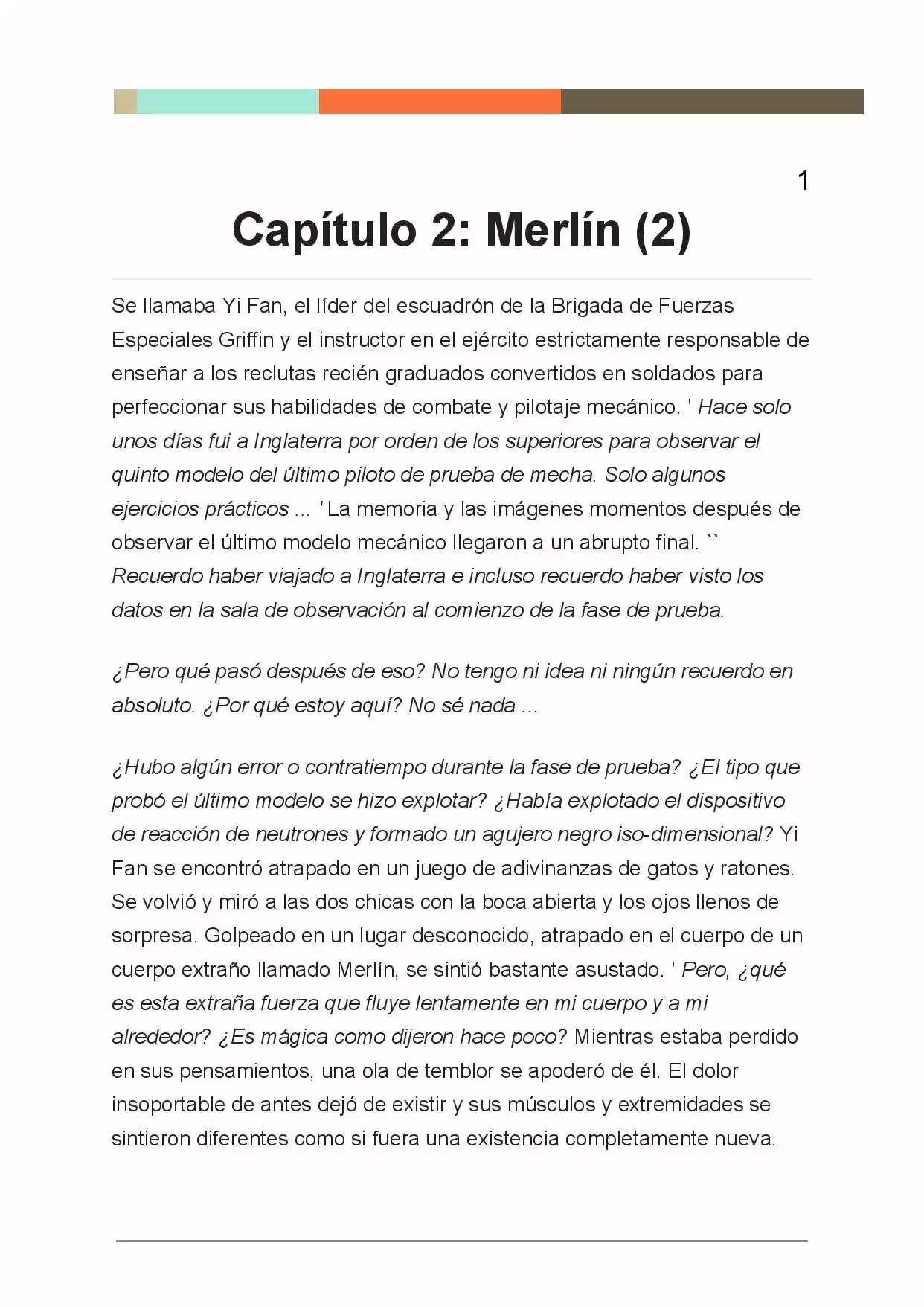 King Arthur: Round Table Rhapsody (Novela) - Capítulo 2 - Página 1 - LectorTMOo