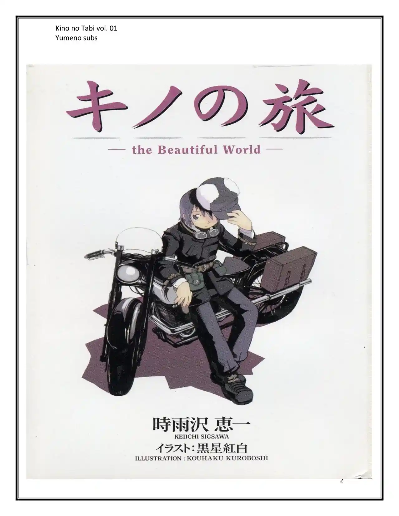 Kino No Tabi: The Beautiful World (Novela) - Capítulo - Página 3 - LectorTMOo