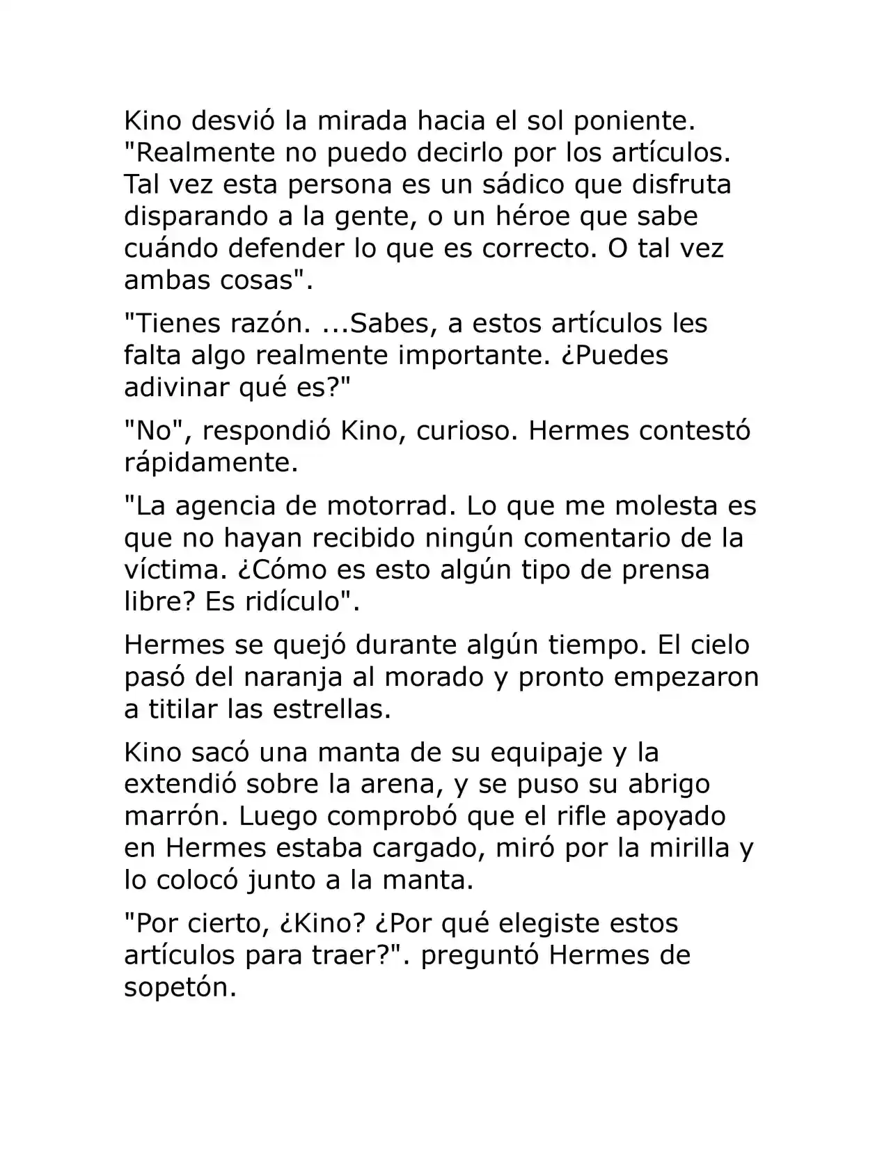 Kino No Tabi: The Beautiful World (Novela) - Capítulo 10 - Página 22 - LectorTMOo