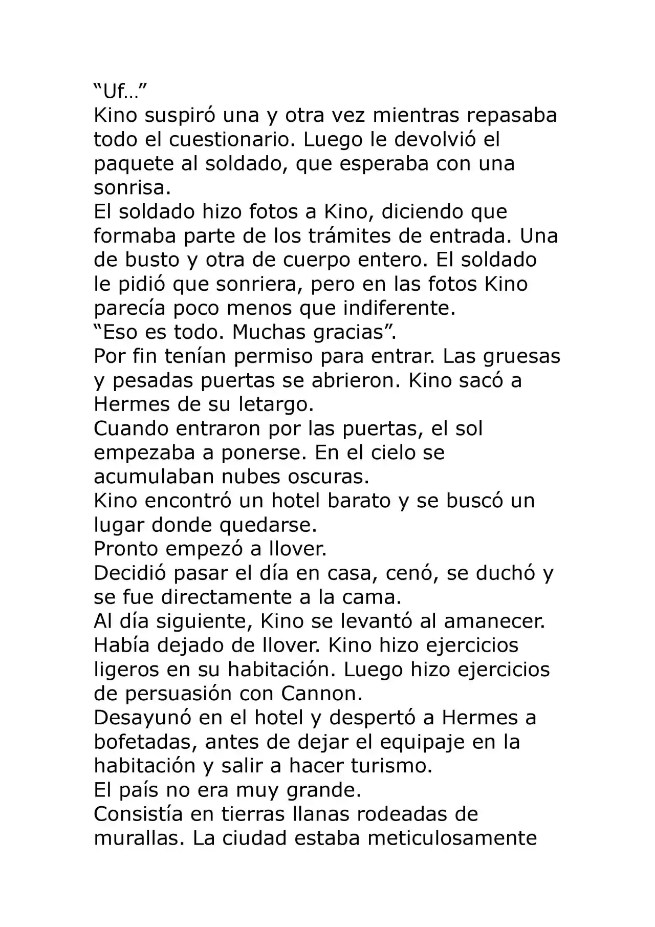 Kino No Tabi: The Beautiful World (Novela) - Capítulo 21 - Página 4 - LectorTMOo