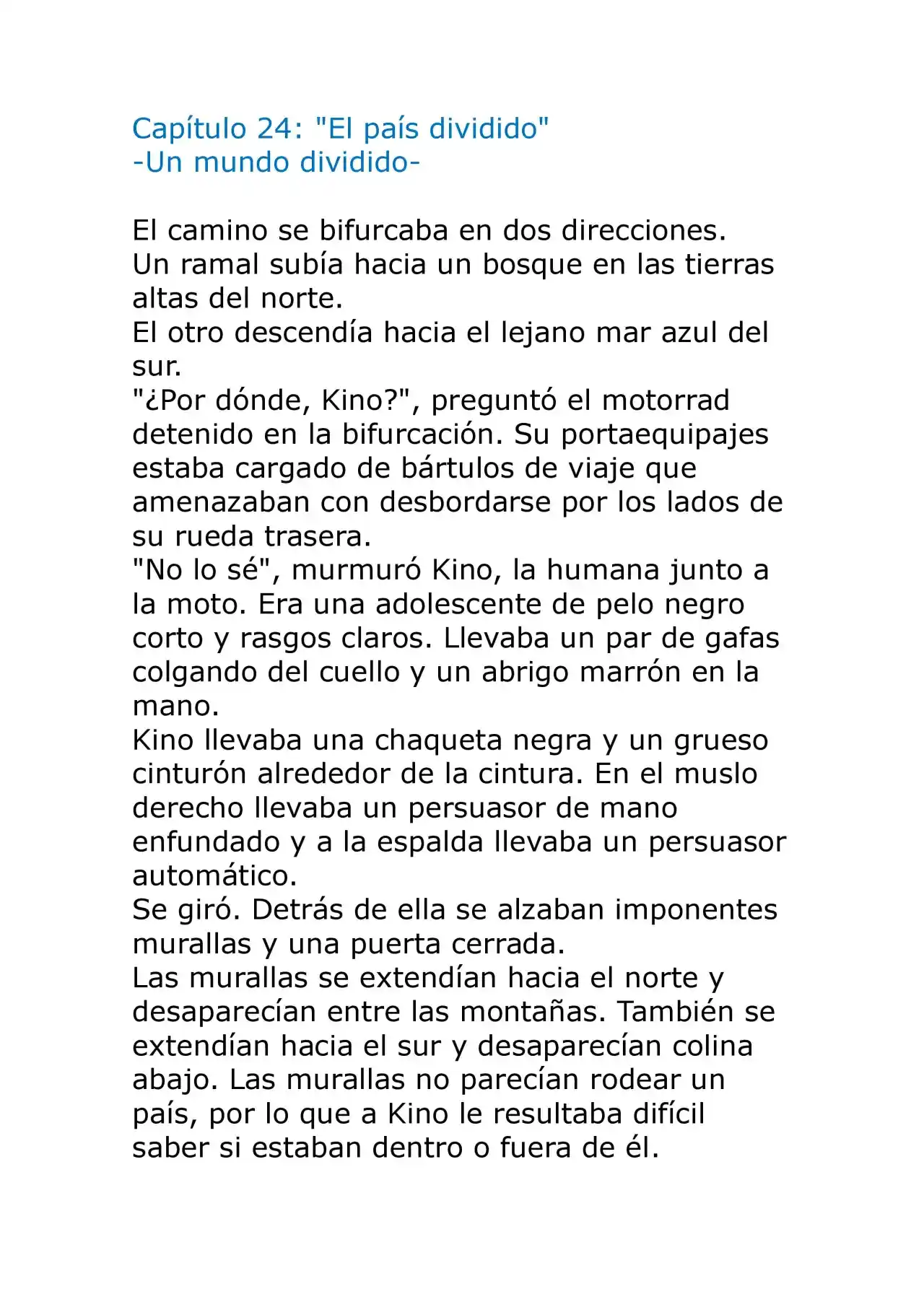Kino No Tabi: The Beautiful World (Novela) - Capítulo 24 - Página 2 - LectorTMOo