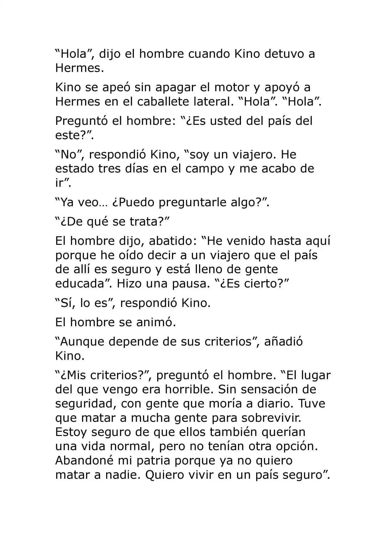 Kino No Tabi: The Beautiful World (Novela) - Capítulo 30 - Página 21 - LectorTMOo