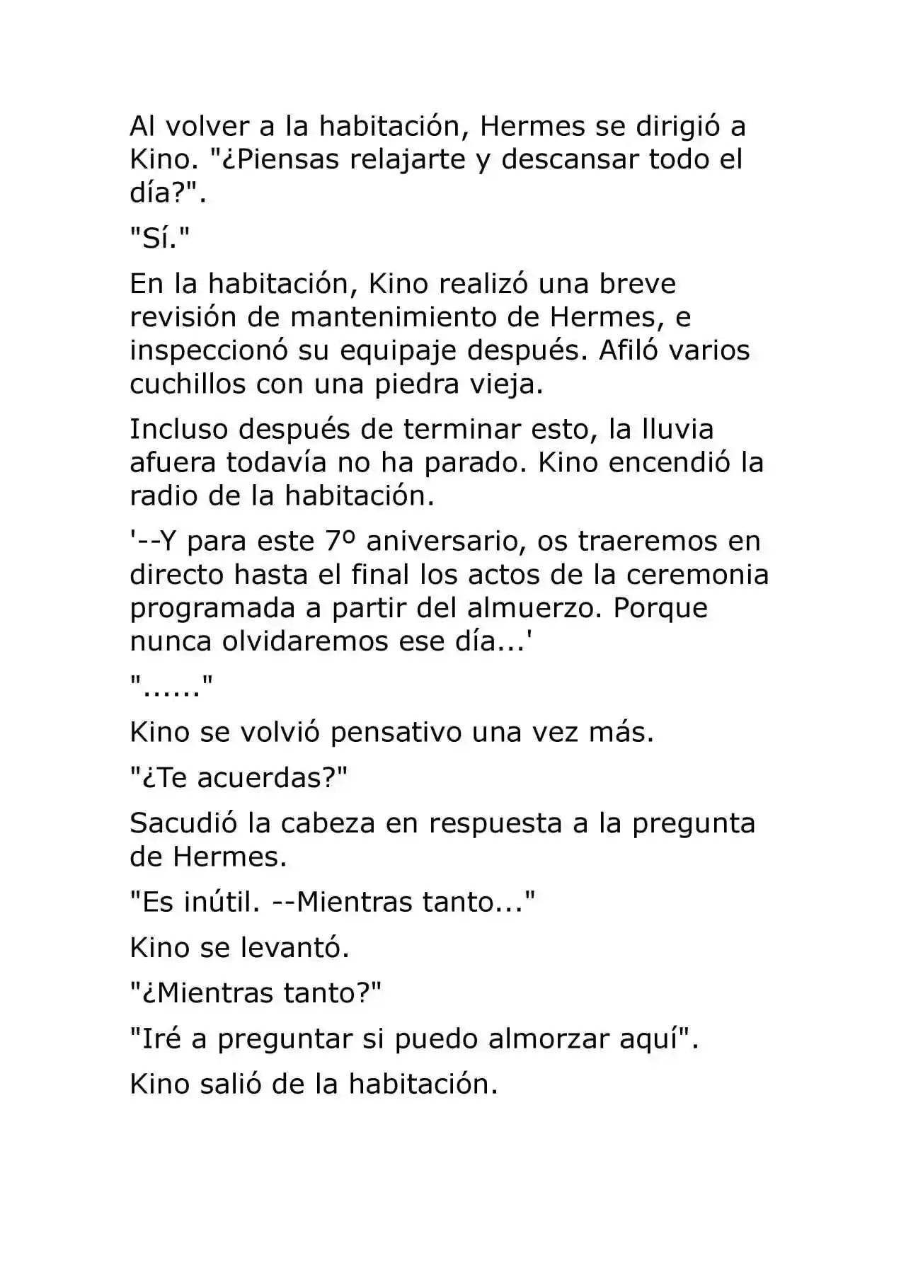 Kino No Tabi: The Beautiful World (Novela) - Capítulo 43 - Página 21 - LectorTMOo