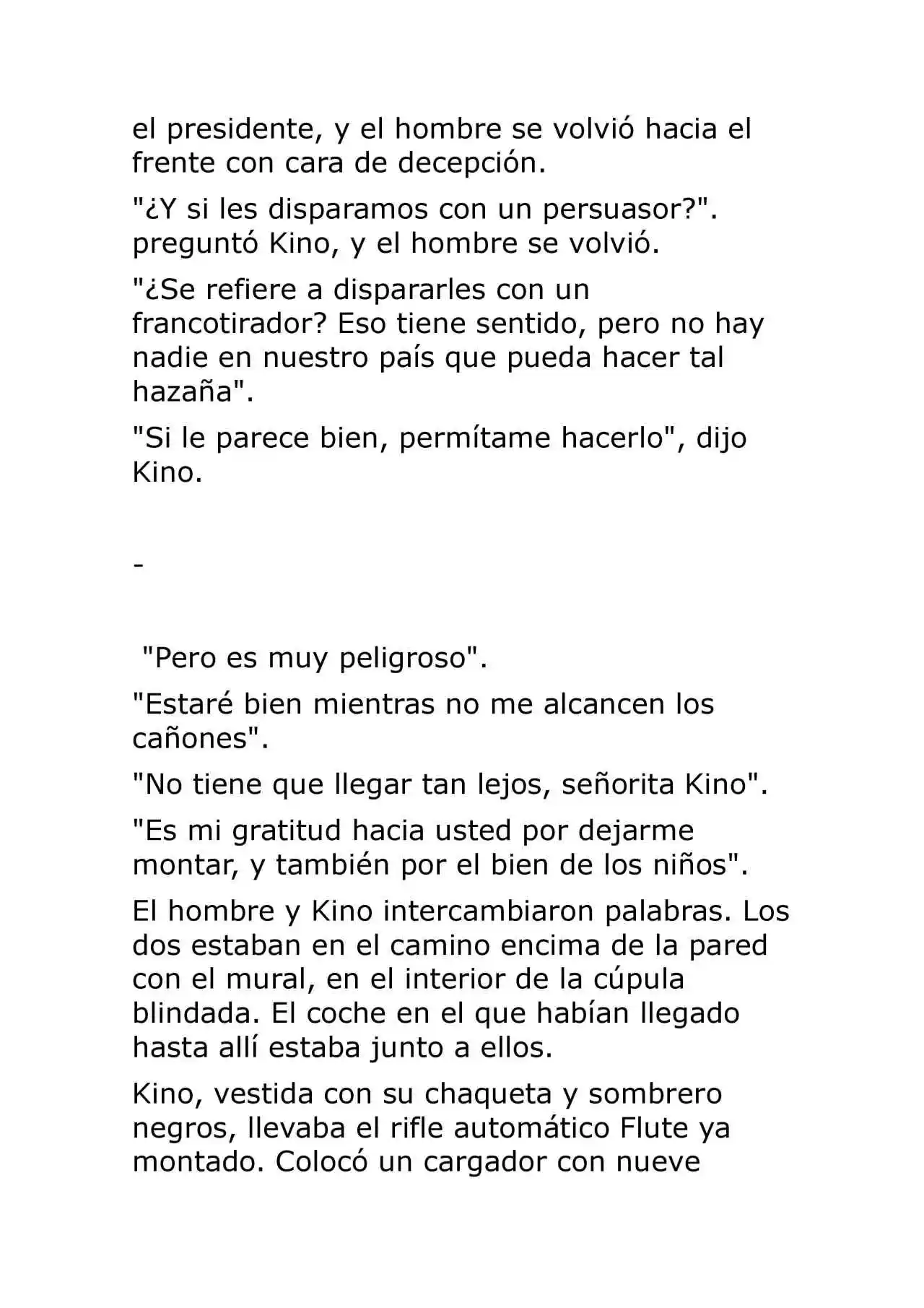 Kino No Tabi: The Beautiful World (Novela) - Capítulo 47 - Página 38 - LectorTMOo