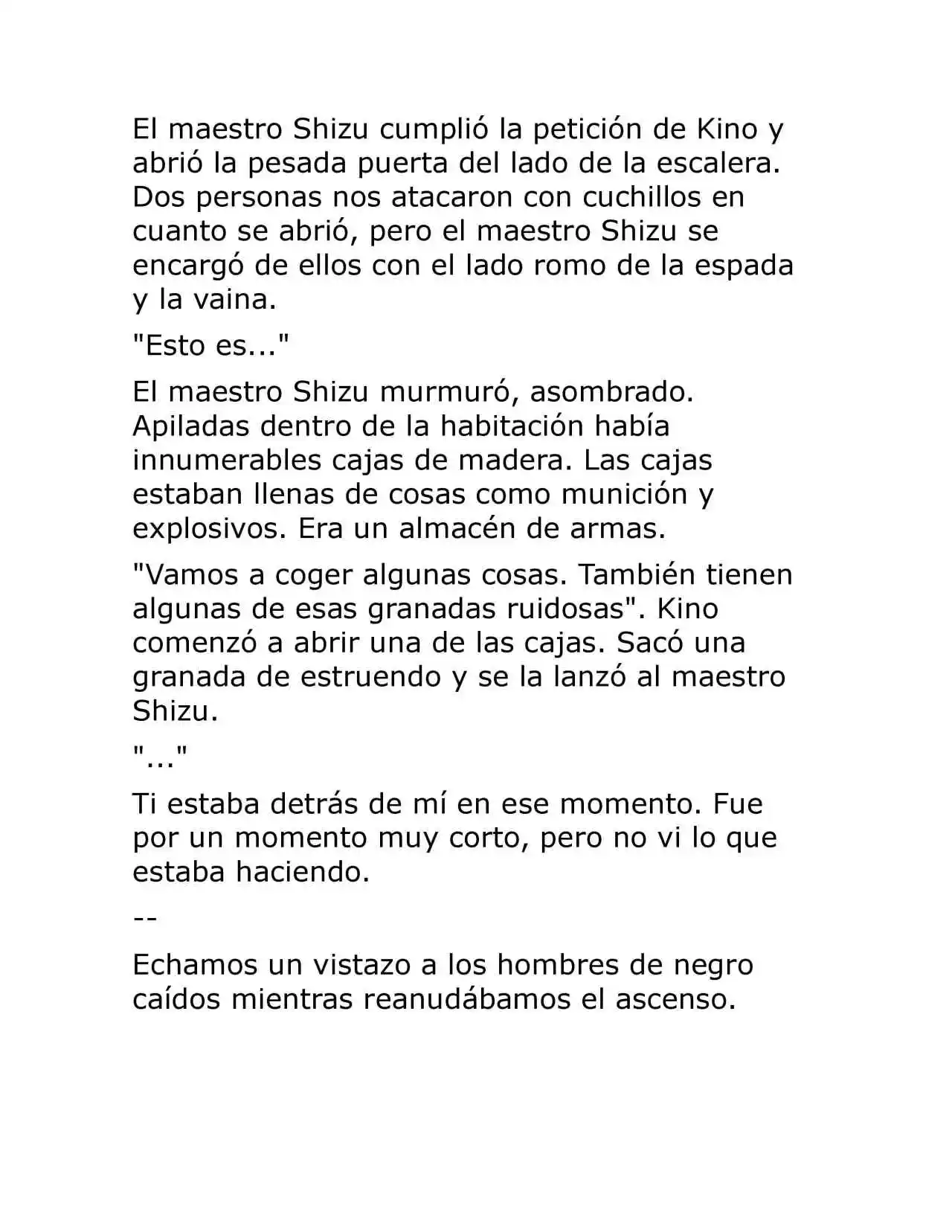 Kino No Tabi: The Beautiful World (Novela) - Capítulo 57 - Página 106 - LectorTMOo